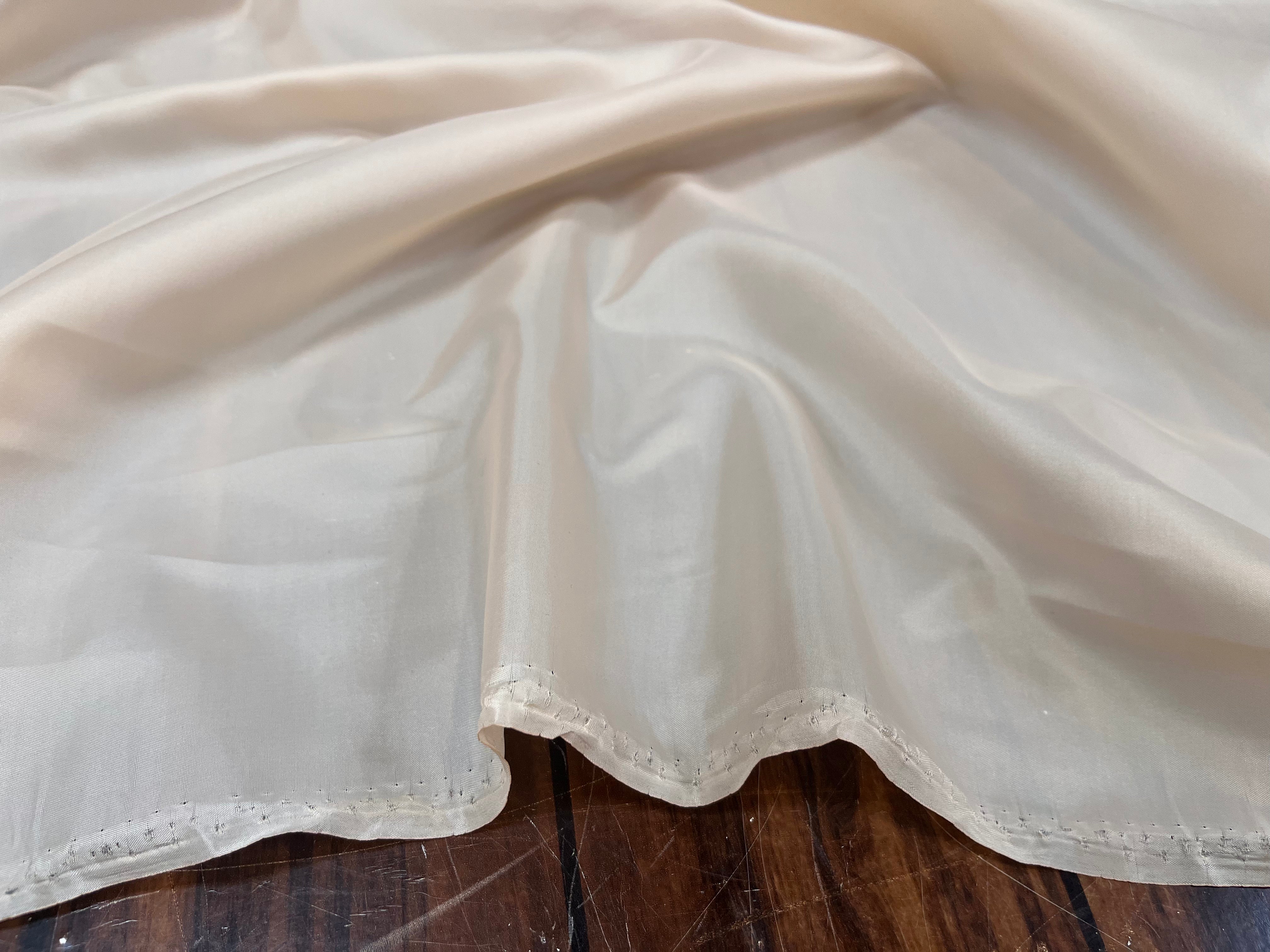DOUBLURE UNIE TAFFETAS ROSE SAUMON POLYESTER - My Little Coupon