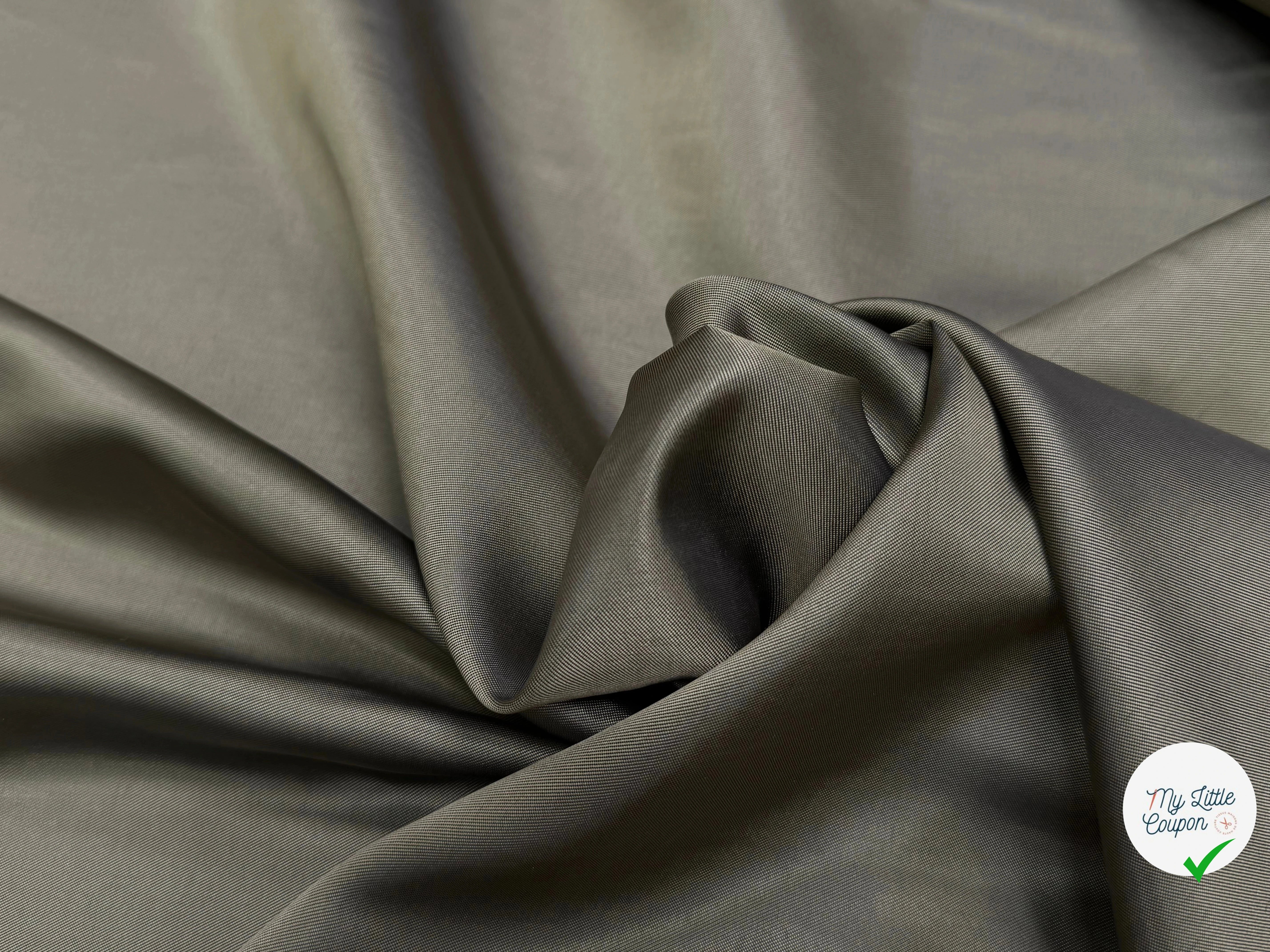 DOUBLURE VISCOSE ACETATE BEIGE OR 51% VISCOSE ÉFFET CHANGEANT - My Little Coupon