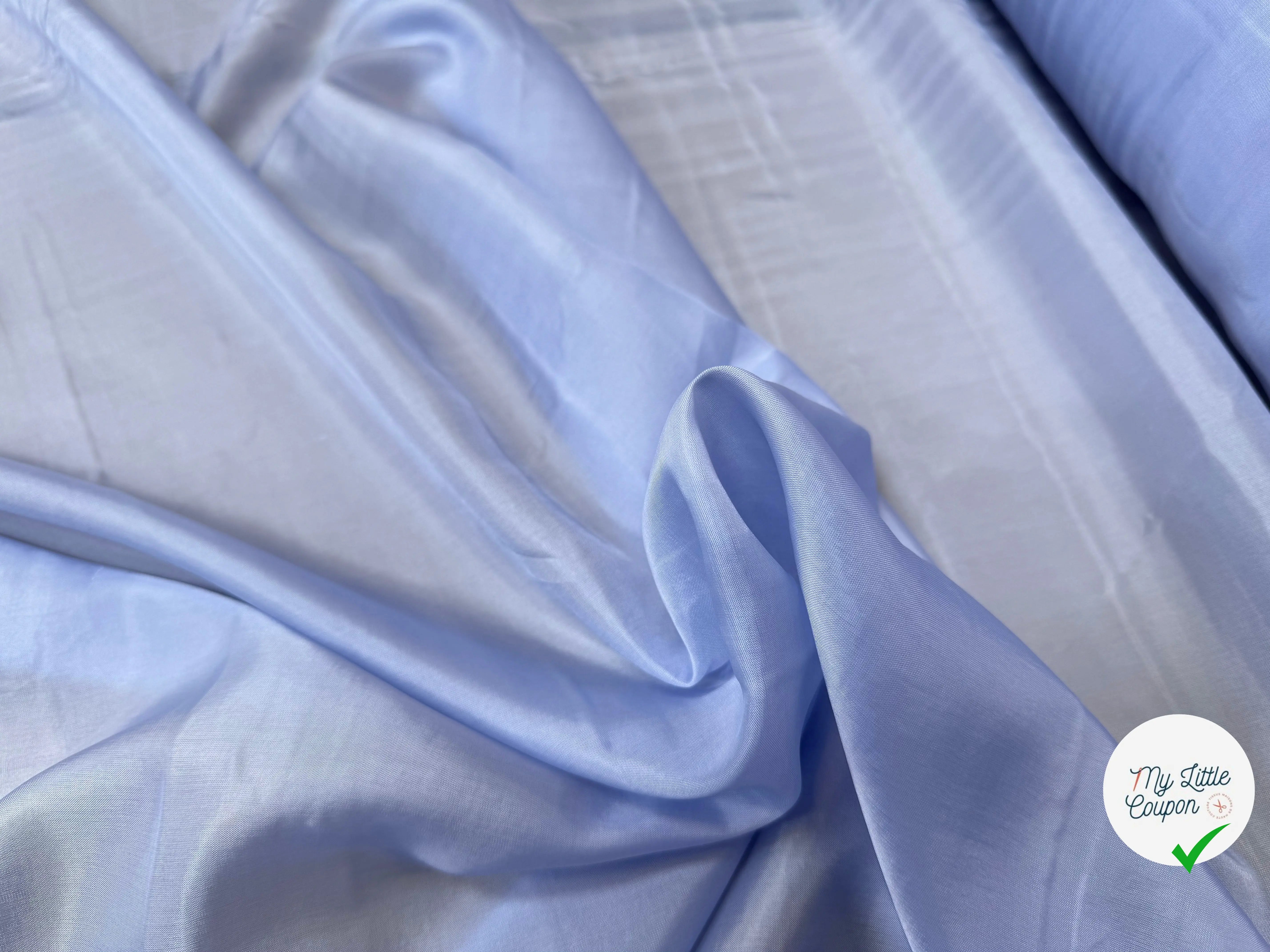DOUBLURE VISCOSE BLEU CIEL TROP BELLE - My Little Coupon