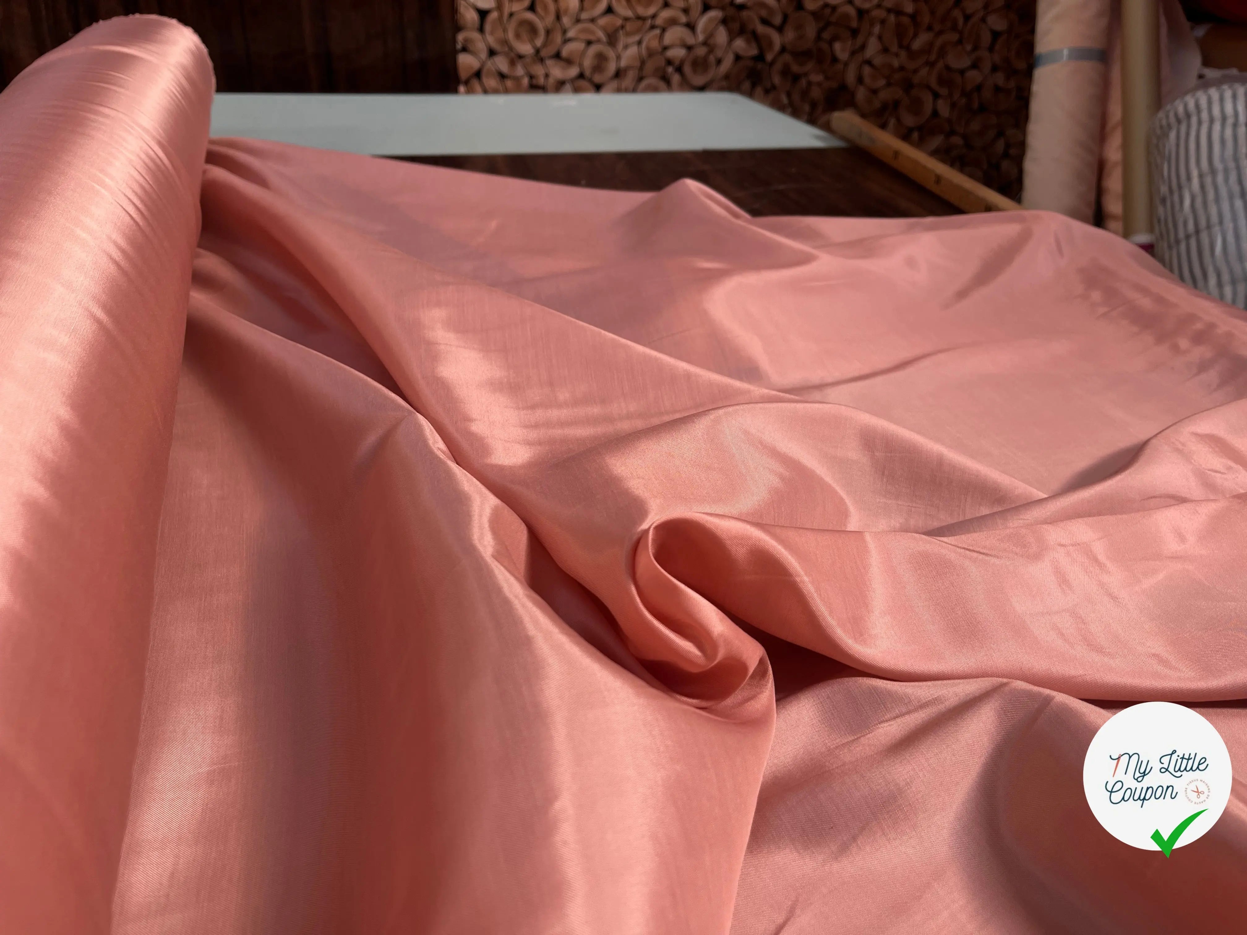 DOUBLURE VISCOSE COTON ROSE UNI - My Little Coupon