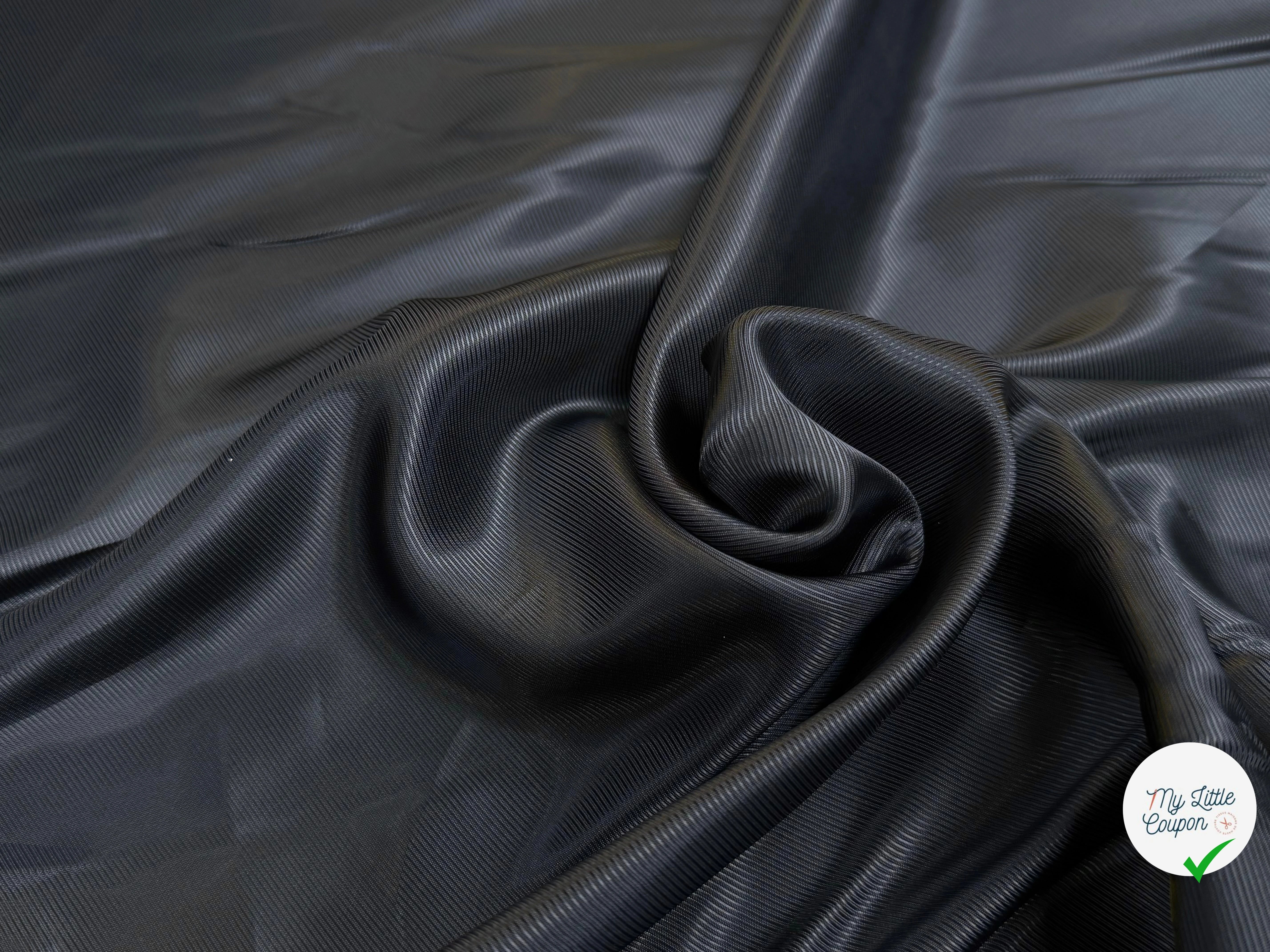 DOUBLURE VISCOSE DRILL NOIR - My Little Coupon