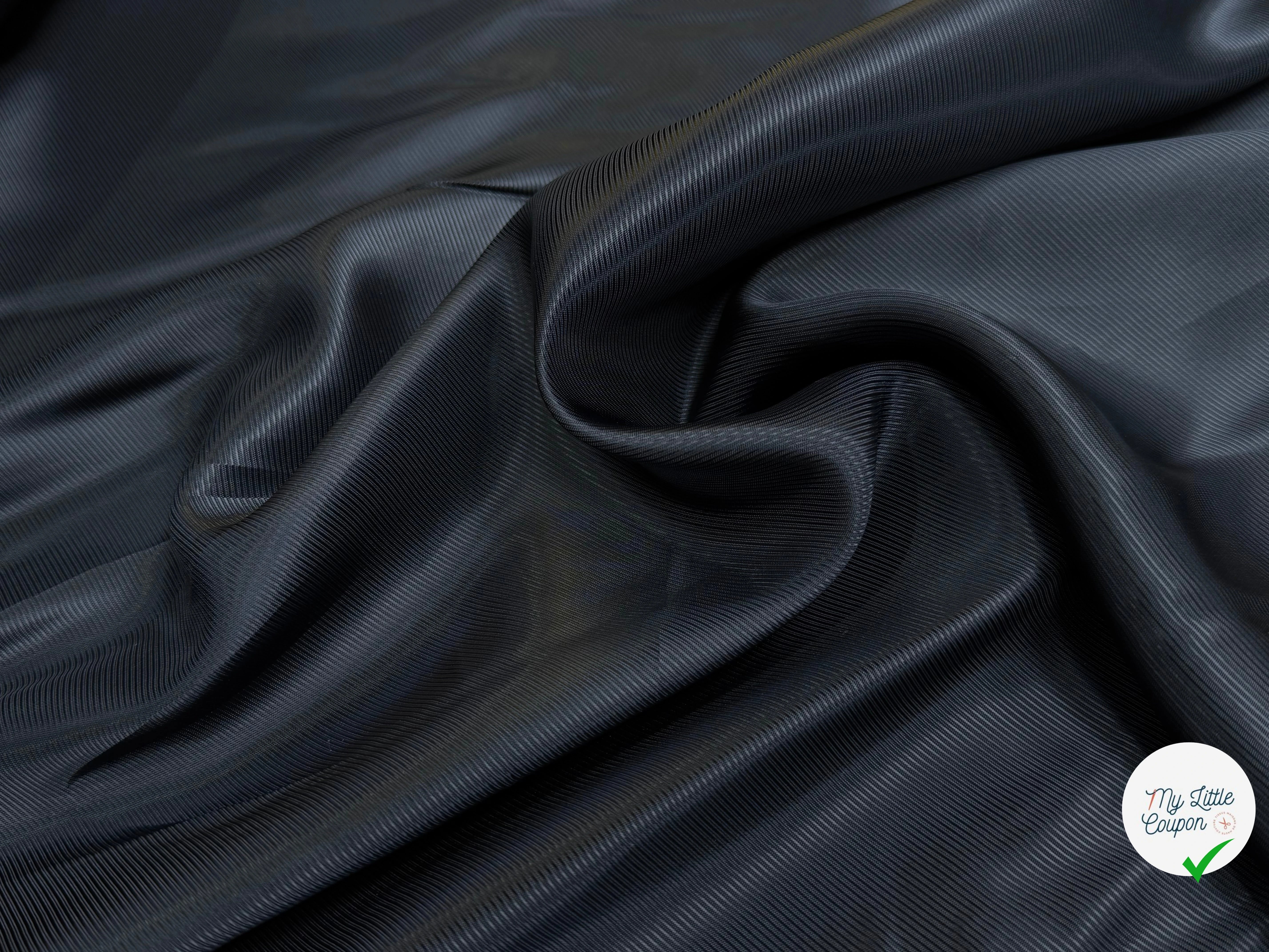 DOUBLURE VISCOSE DRILL NOIR - My Little Coupon