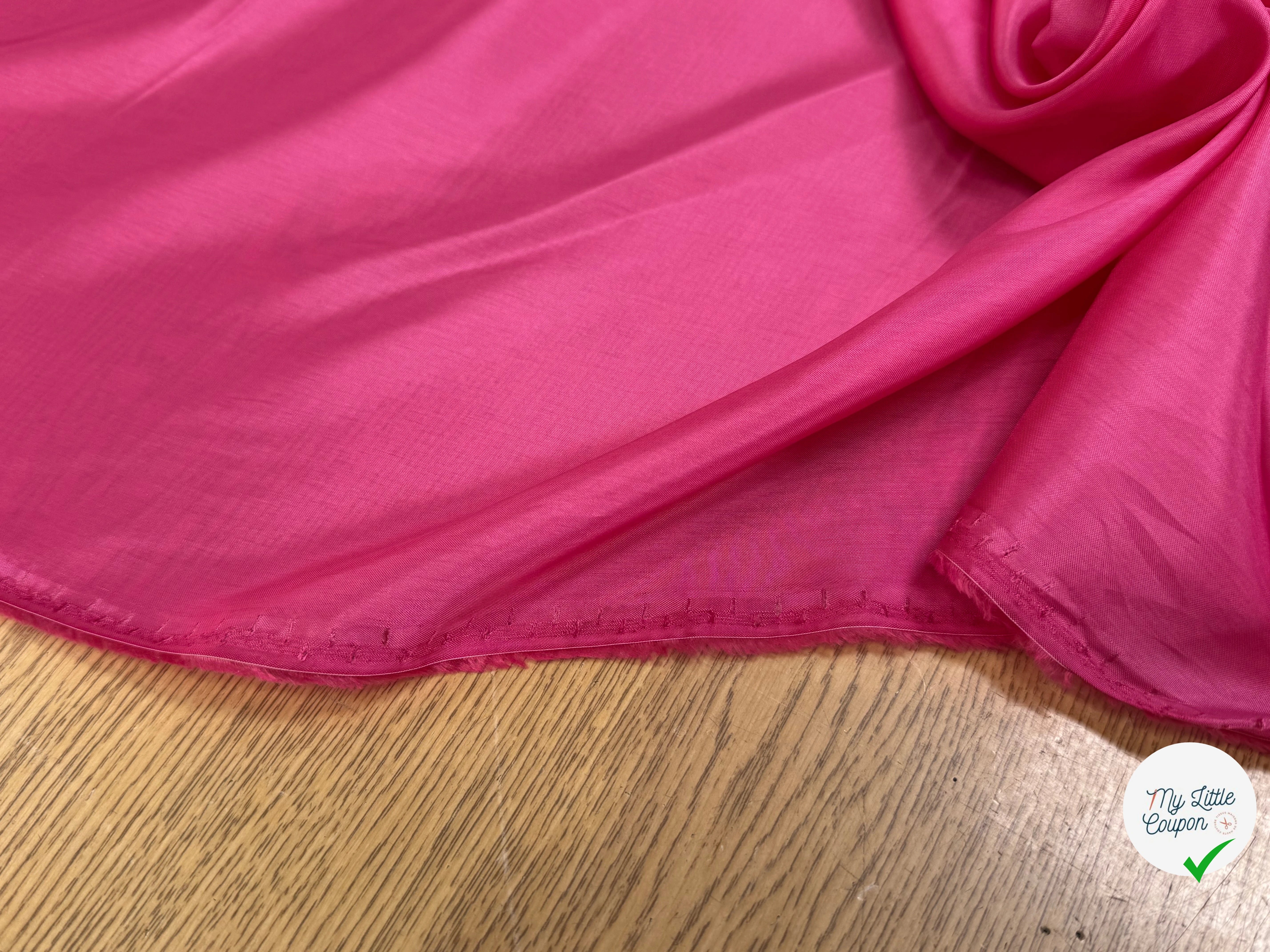 DOUBLURE VISCOSE FINE ET FROIDE ROSE - My Little Coupon