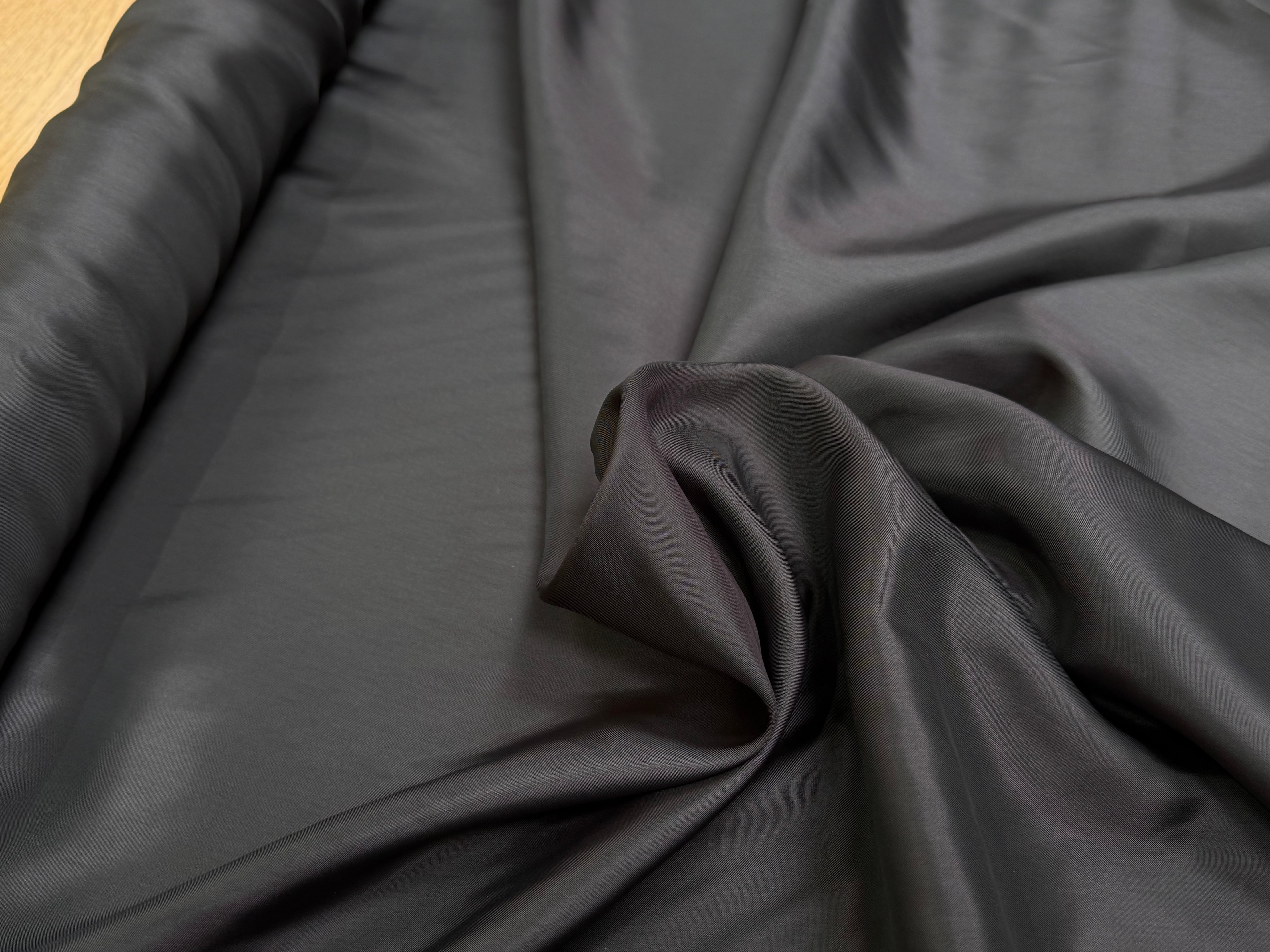 DOUBLURE VISCOSE FINE LISSE GRIS FONCÉ 80% VISCOSE - My Little Coupon
