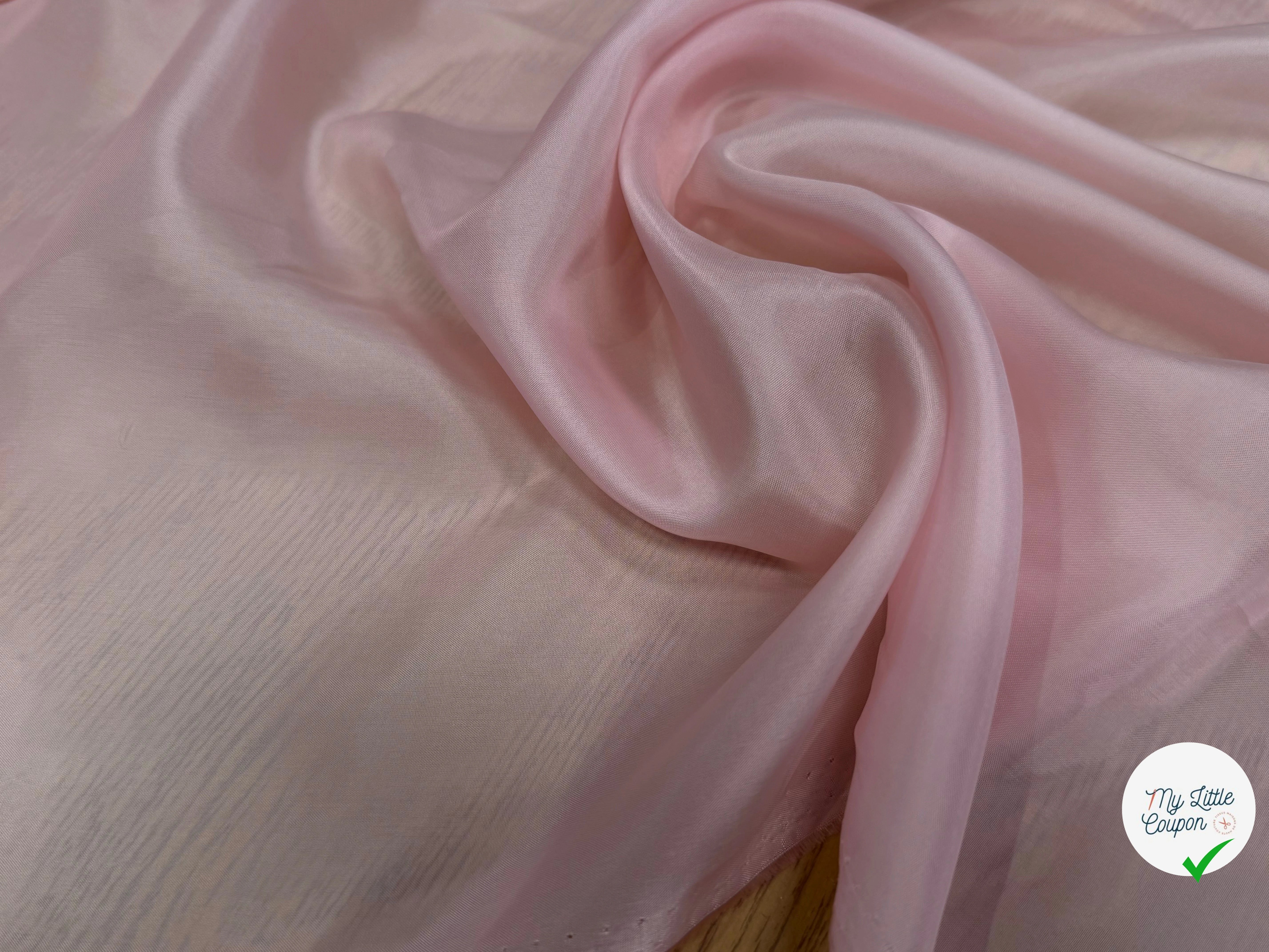 DOUBLURE VISCOSE FINE ROSE PALE - My Little Coupon