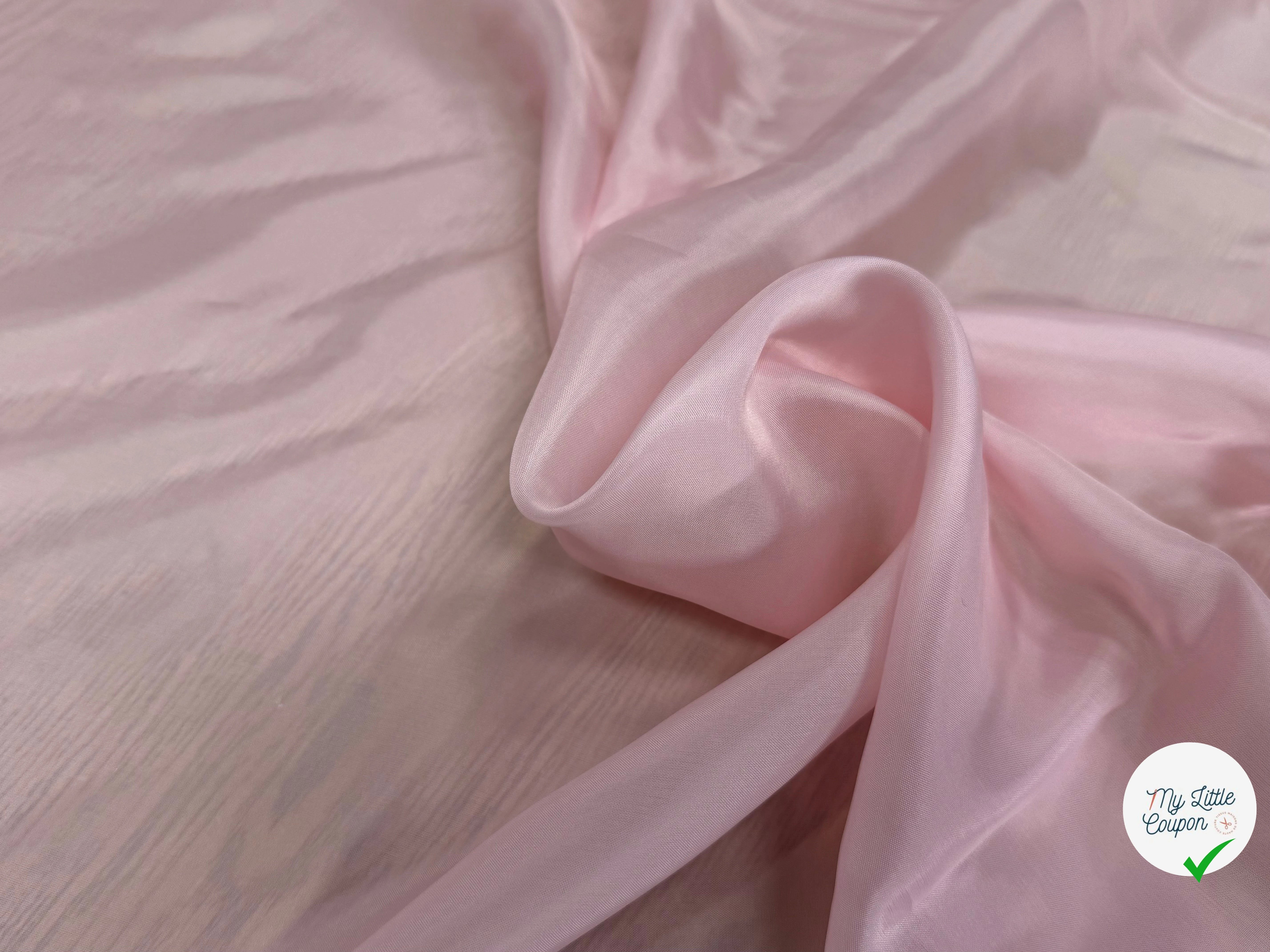 DOUBLURE VISCOSE FINE ROSE PALE - My Little Coupon
