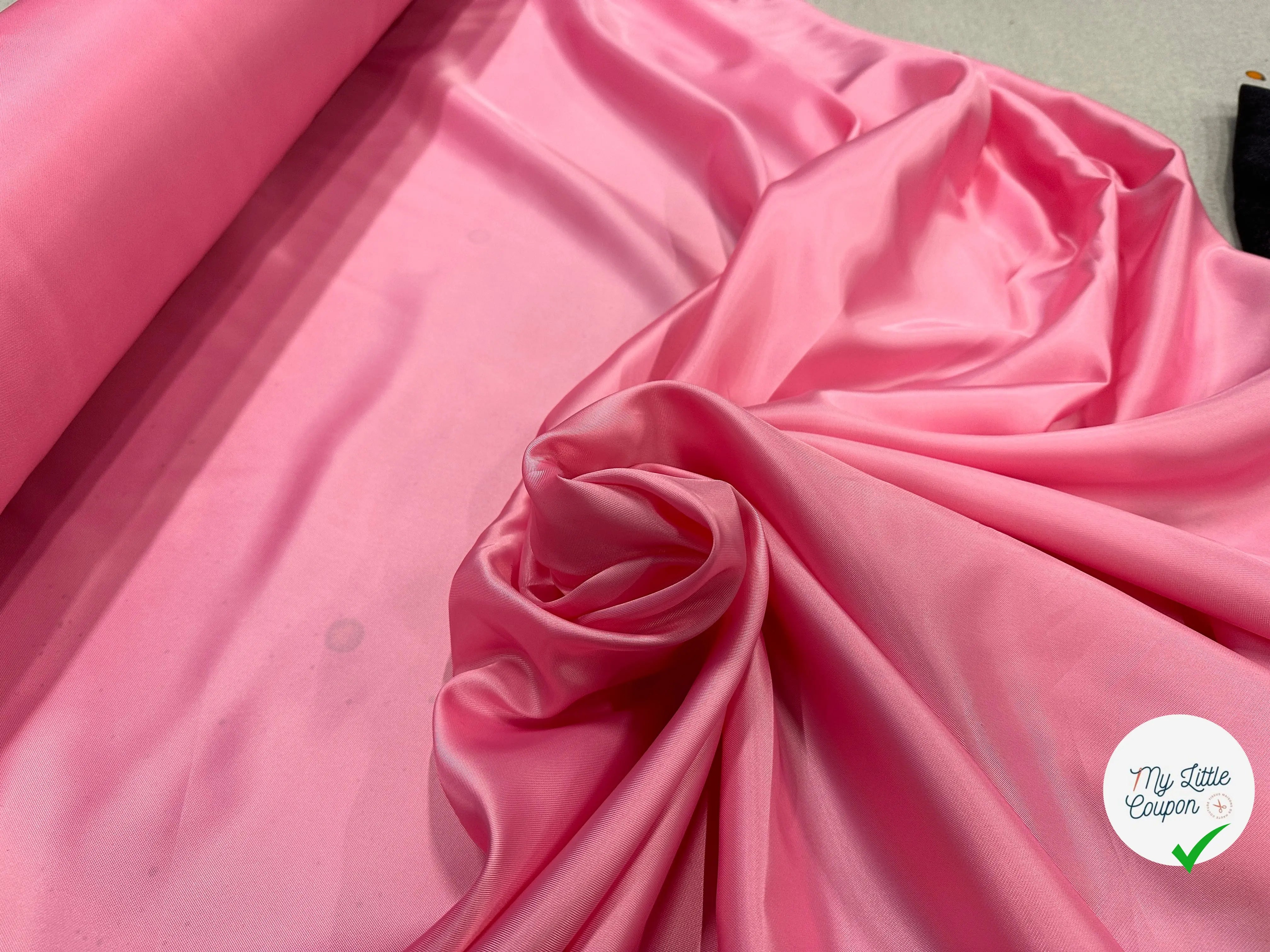 DOUBLURE VISCOSE ROSE TROP BELLE - My Little Coupon