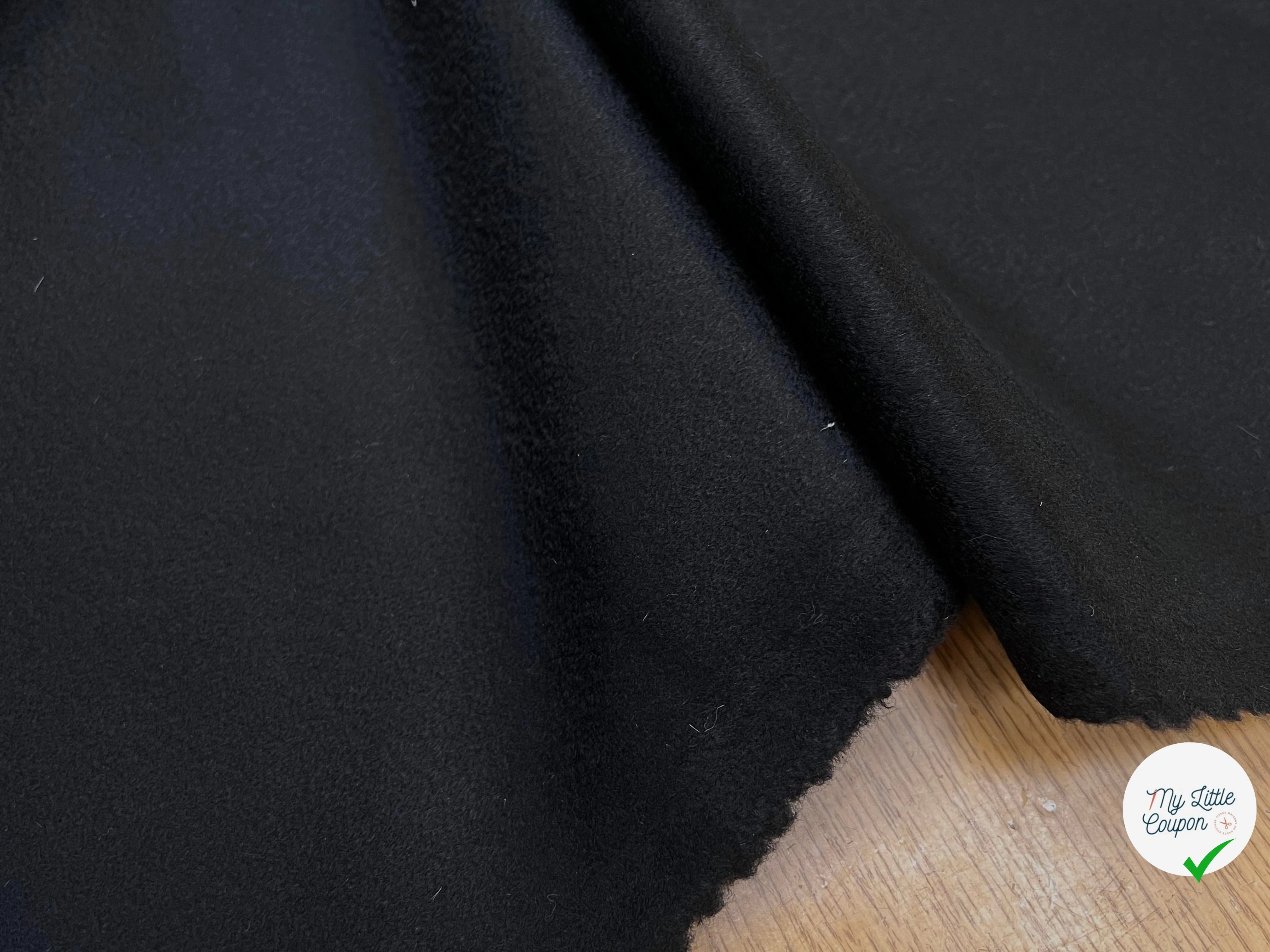 DRAP 100% LAINE CACHEMIRE BLACK ITALY - My Little Coupon