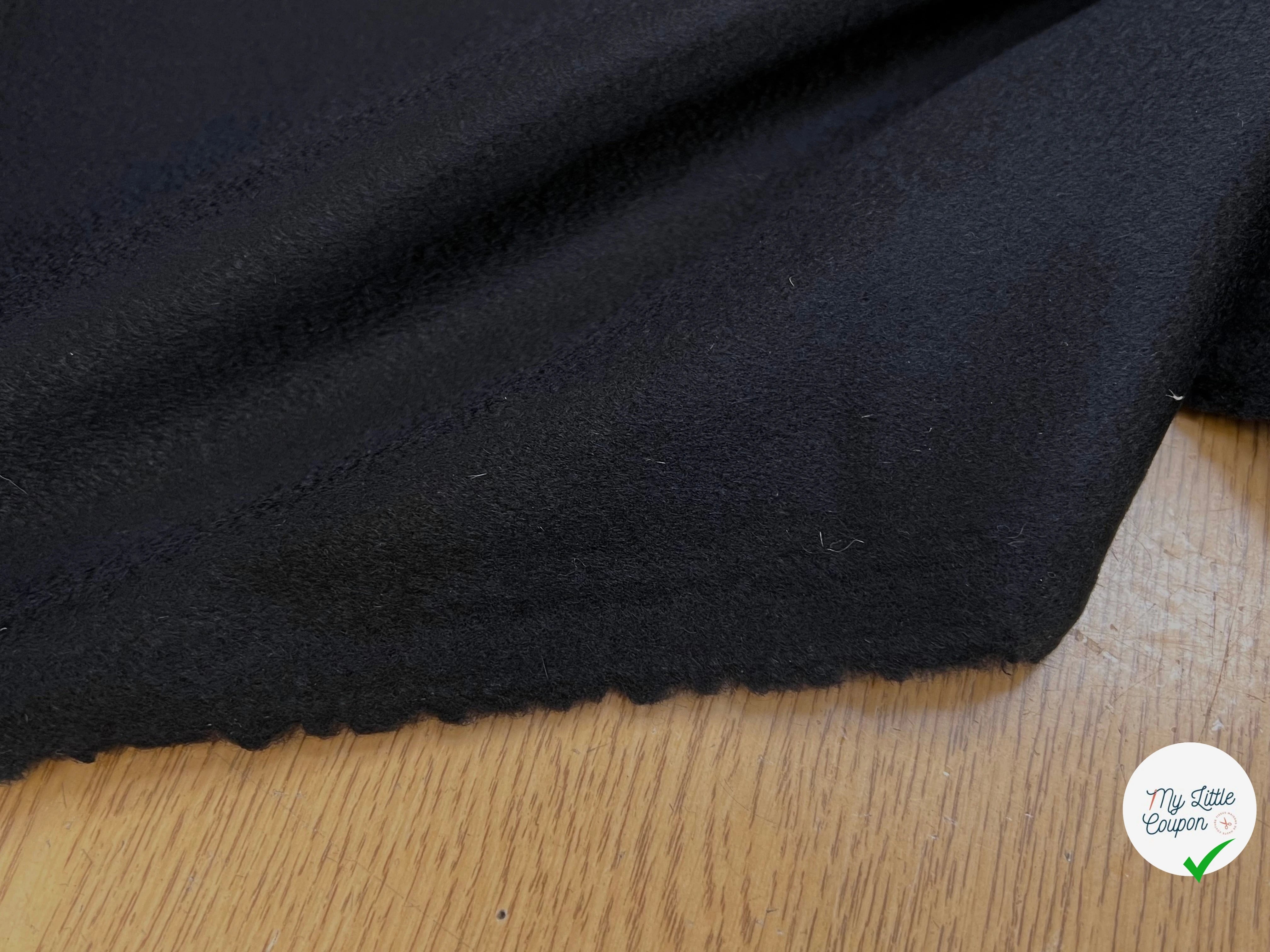 DRAP 100% LAINE CACHEMIRE BLACK ITALY - My Little Coupon