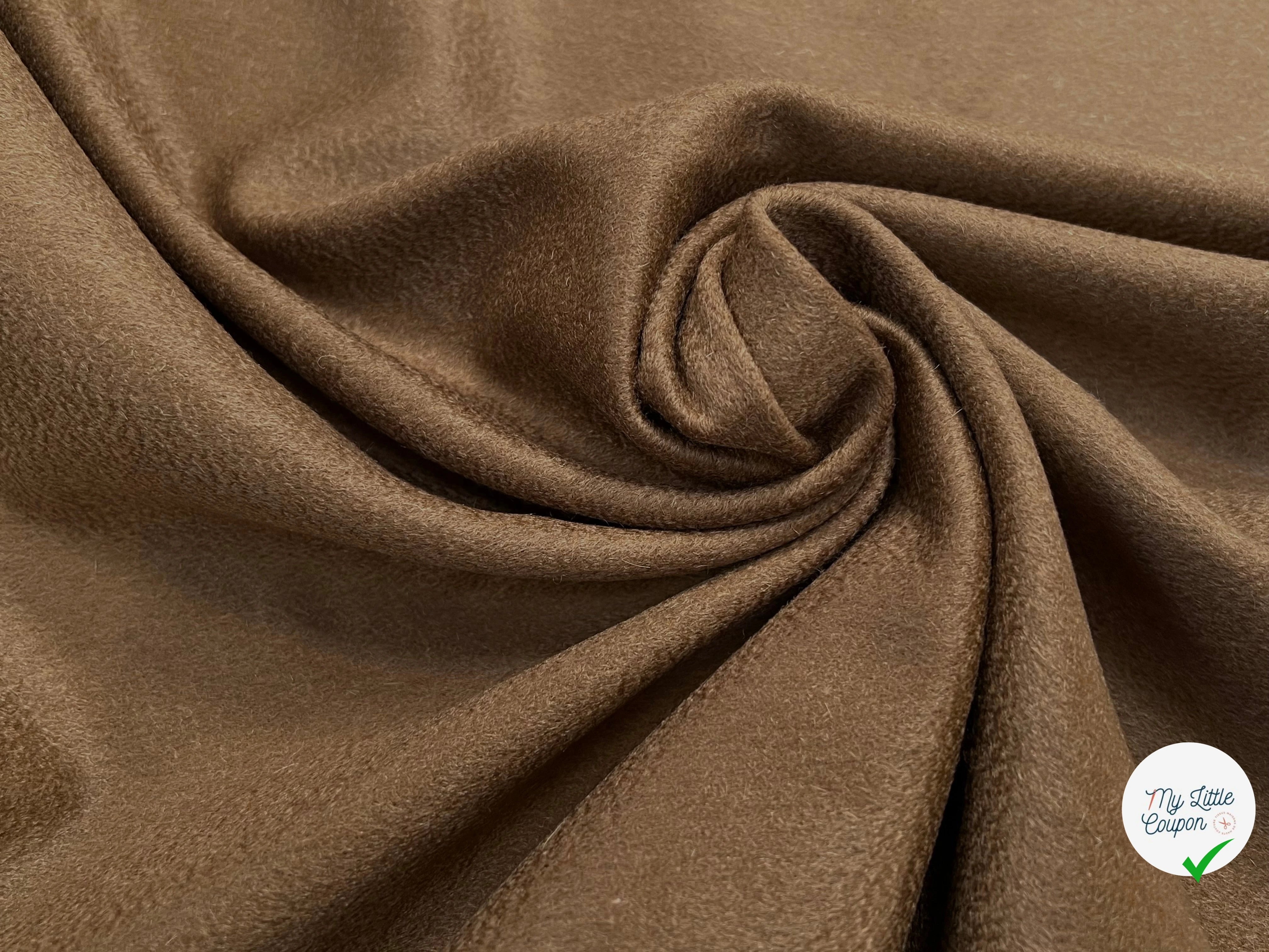DRAP 100% LAINE CACHEMIRE CAMEL ITALY - My Little Coupon