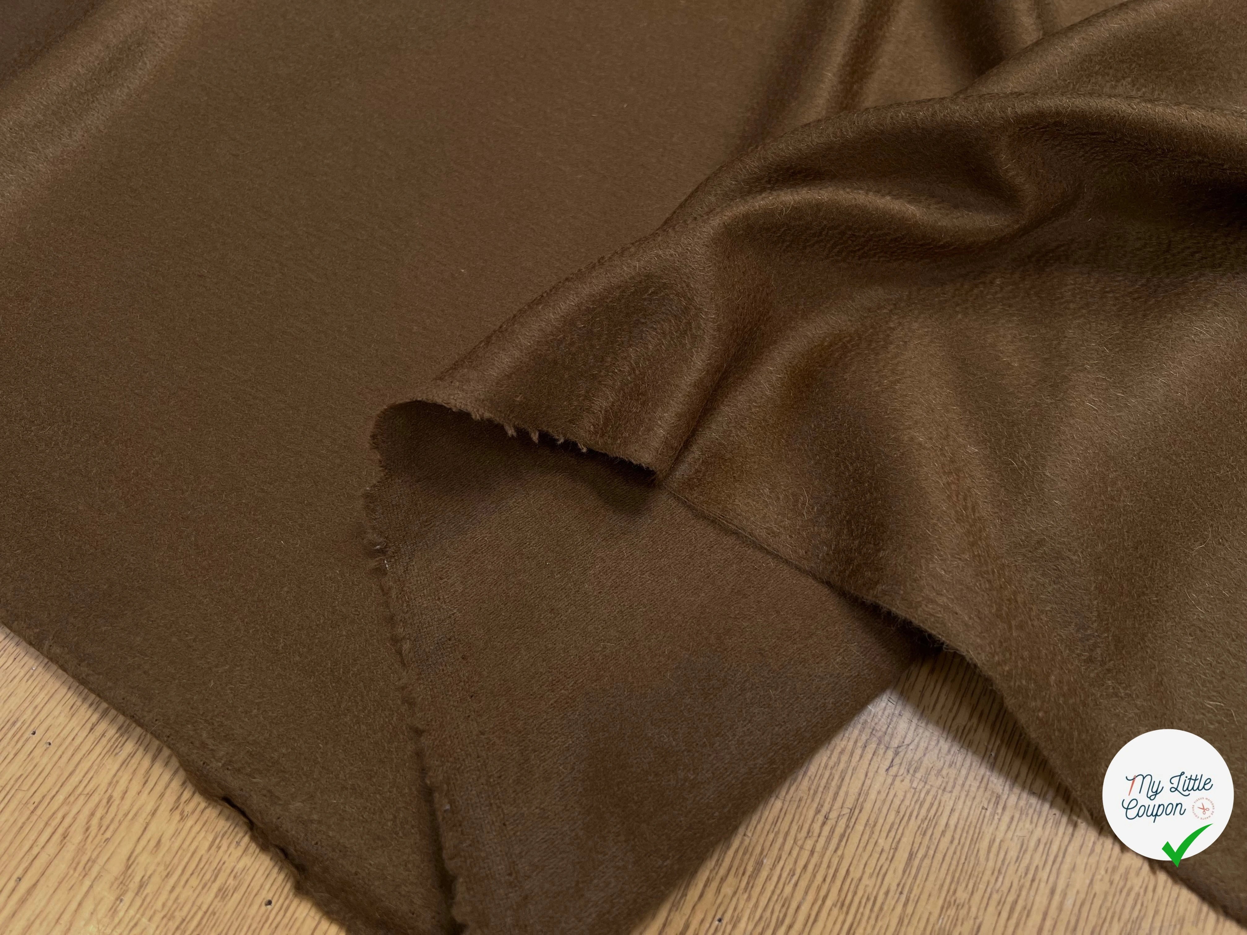 DRAP 100% LAINE CACHEMIRE CAMEL ITALY - My Little Coupon