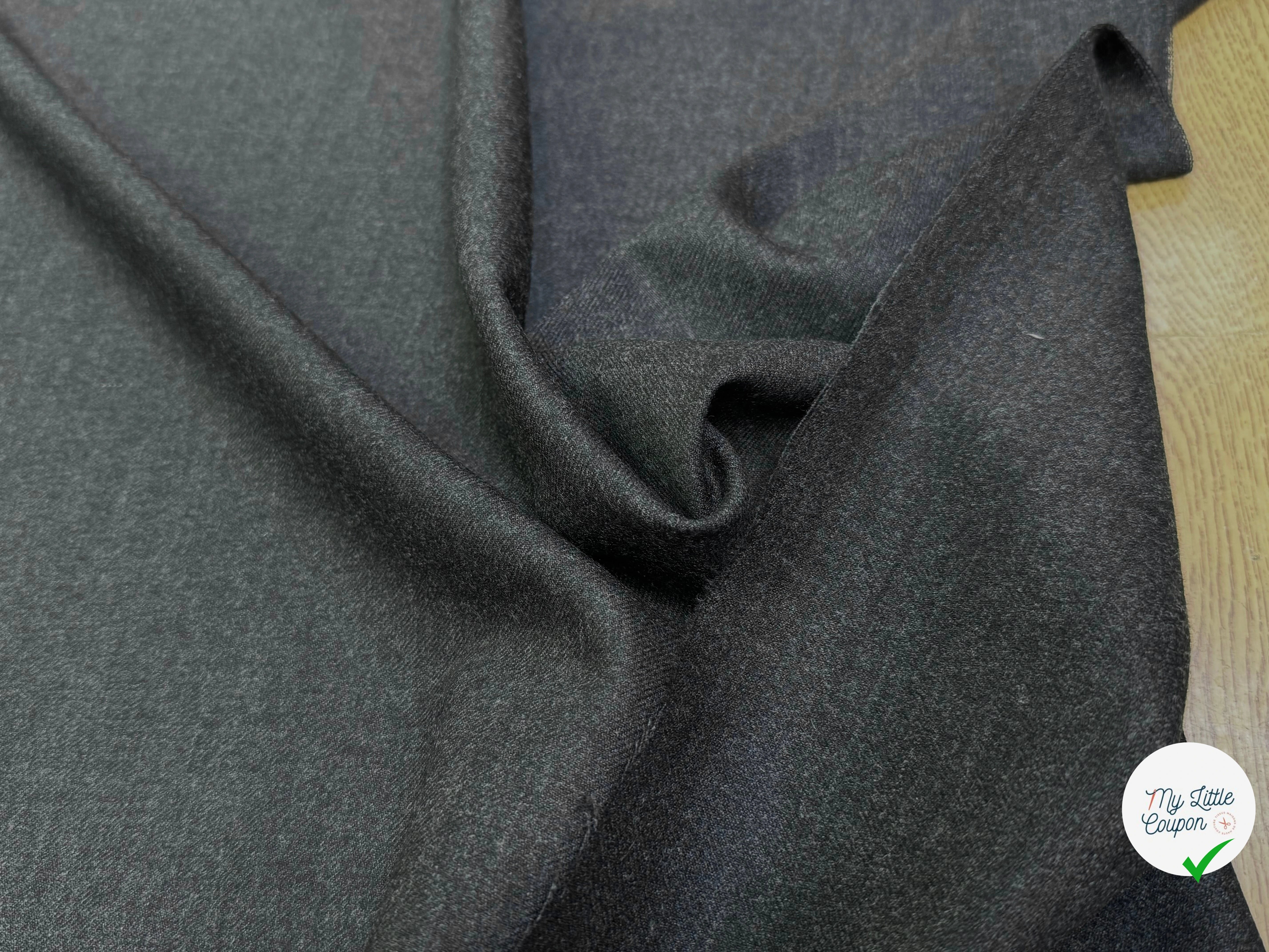 DRAP DE LAINE GRIS CHINÉ STRETCH ULTRA BEAU - My Little Coupon