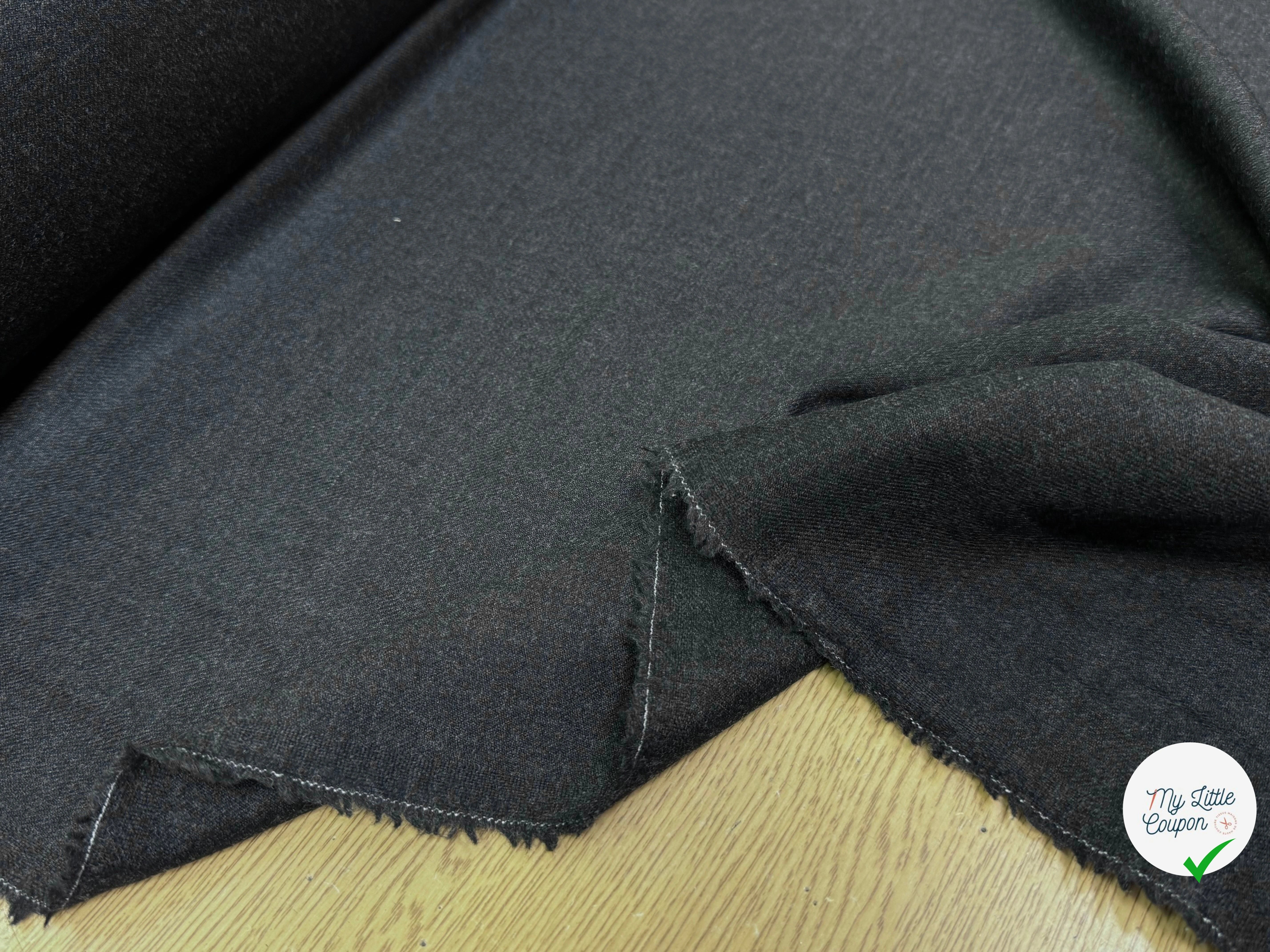 DRAP DE LAINE GRIS CHINÉ STRETCH ULTRA BEAU - My Little Coupon