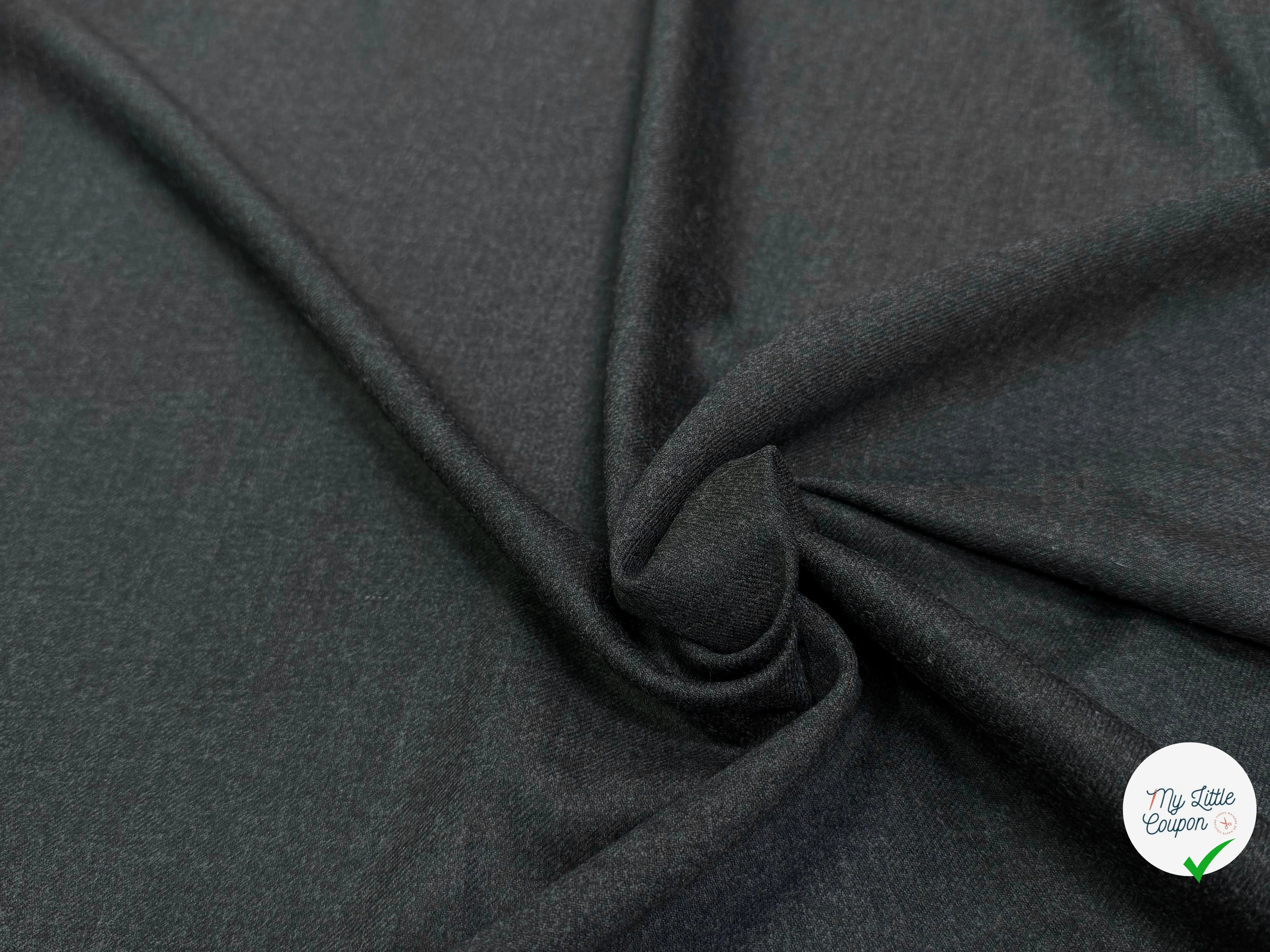 DRAP DE LAINE GRIS CHINÉ STRETCH ULTRA BEAU - My Little Coupon