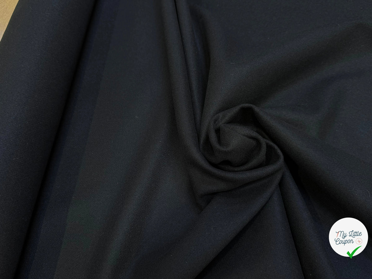 DRAP DE LAINE NOIR PROFOND NOBLE 85% LAINE - My Little Coupon