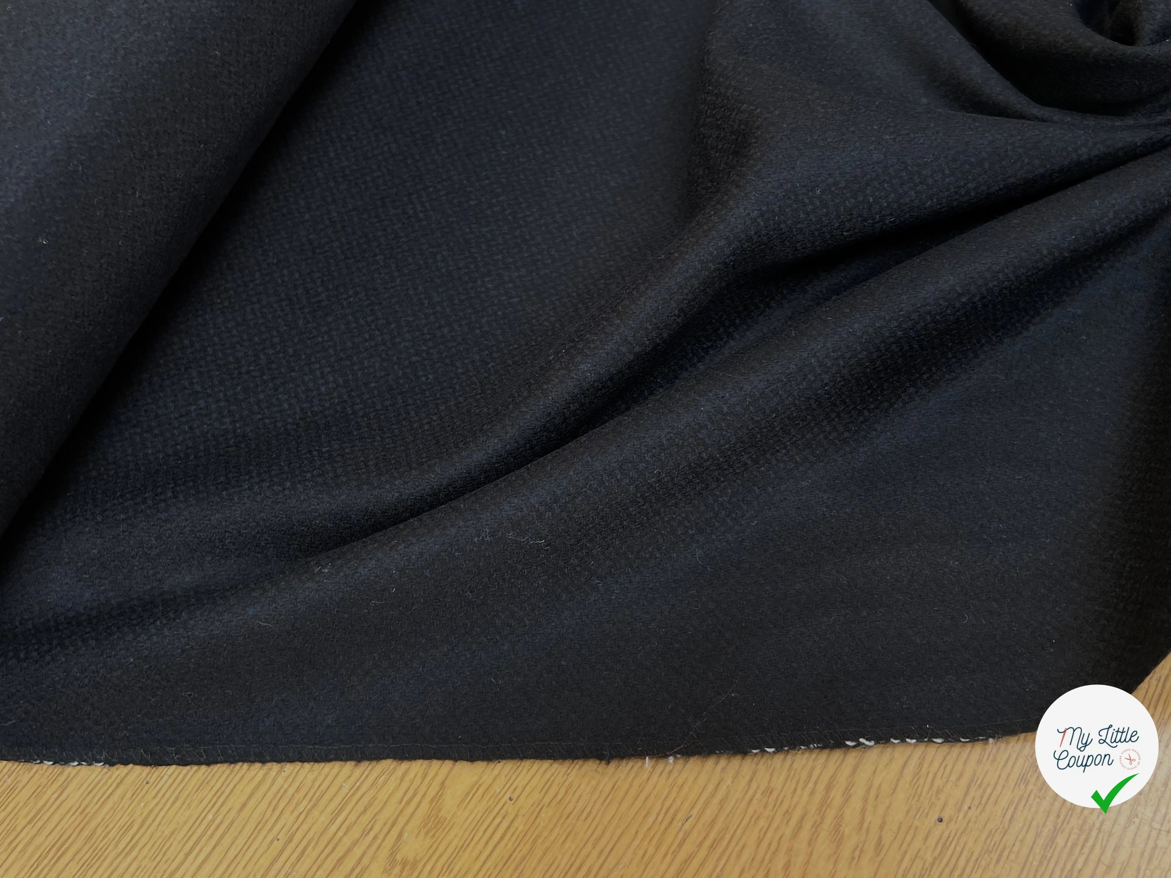 DRAP DE LAINE SOFT WOOL CACHEMIRE MIX NIGHT BLUE 5% CACHEMIRE - My Little Coupon