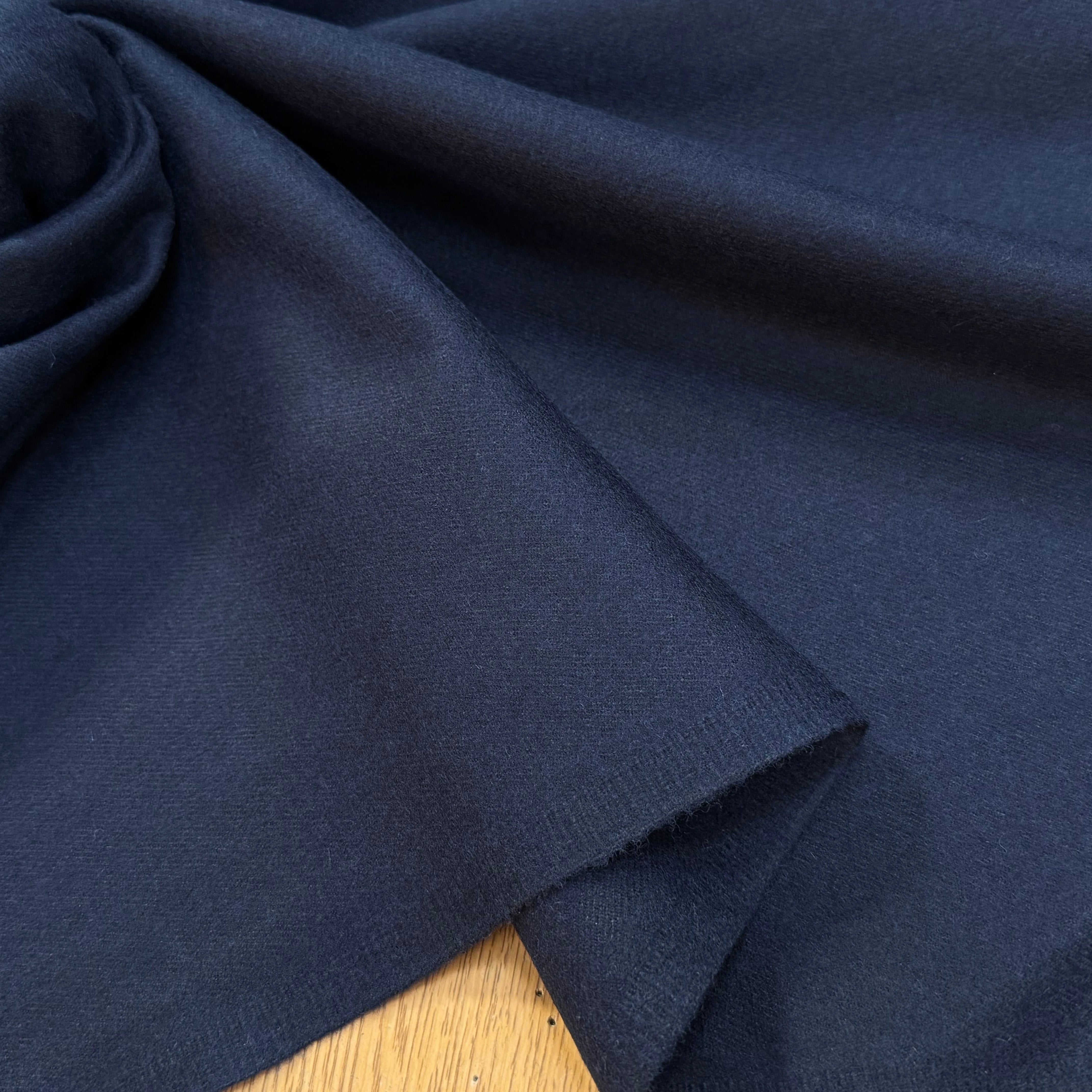 DRAP DE LAINE TENUE LOURDE MARINE FONCÉ - My Little Coupon