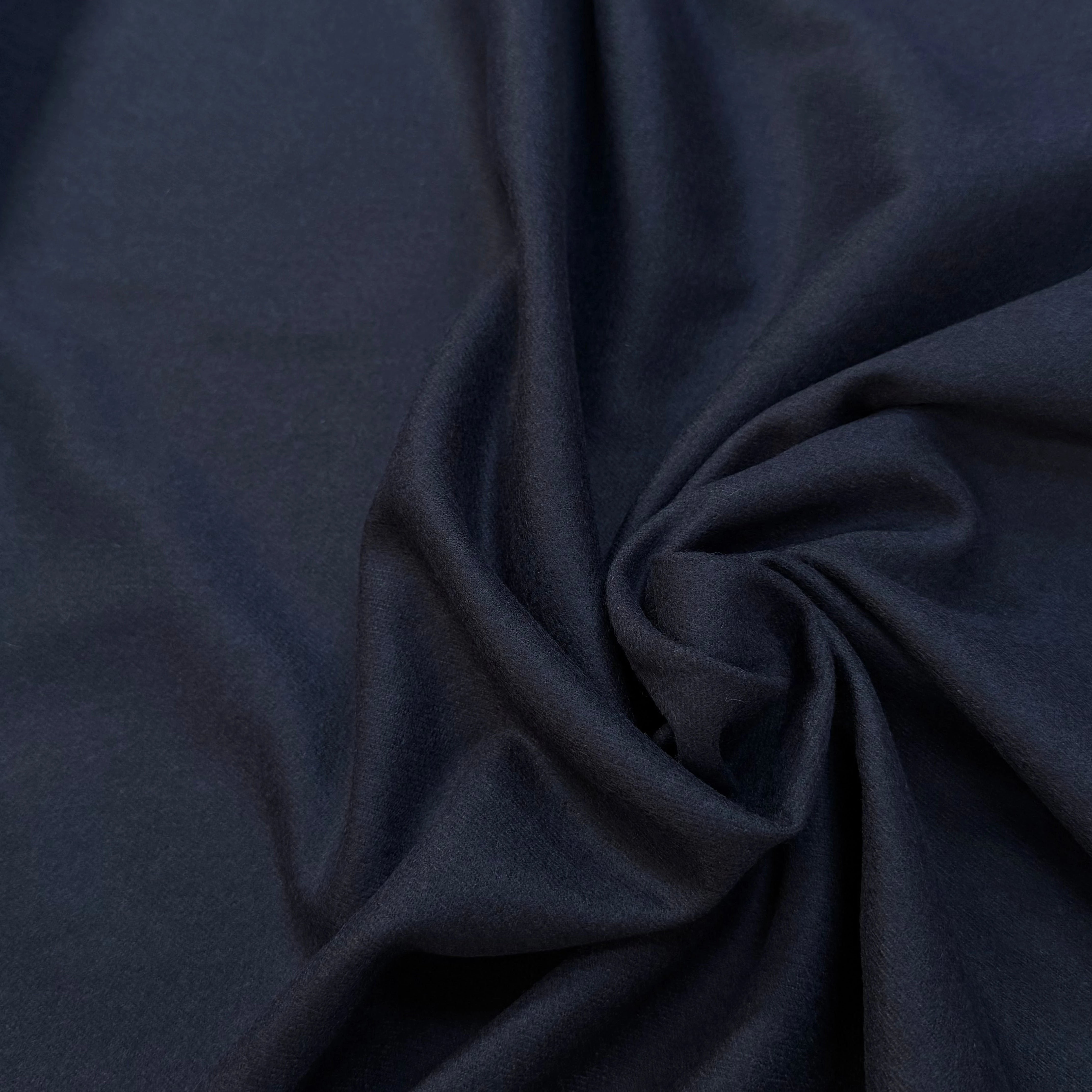 DRAP DE LAINE TENUE LOURDE MARINE FONCÉ - My Little Coupon