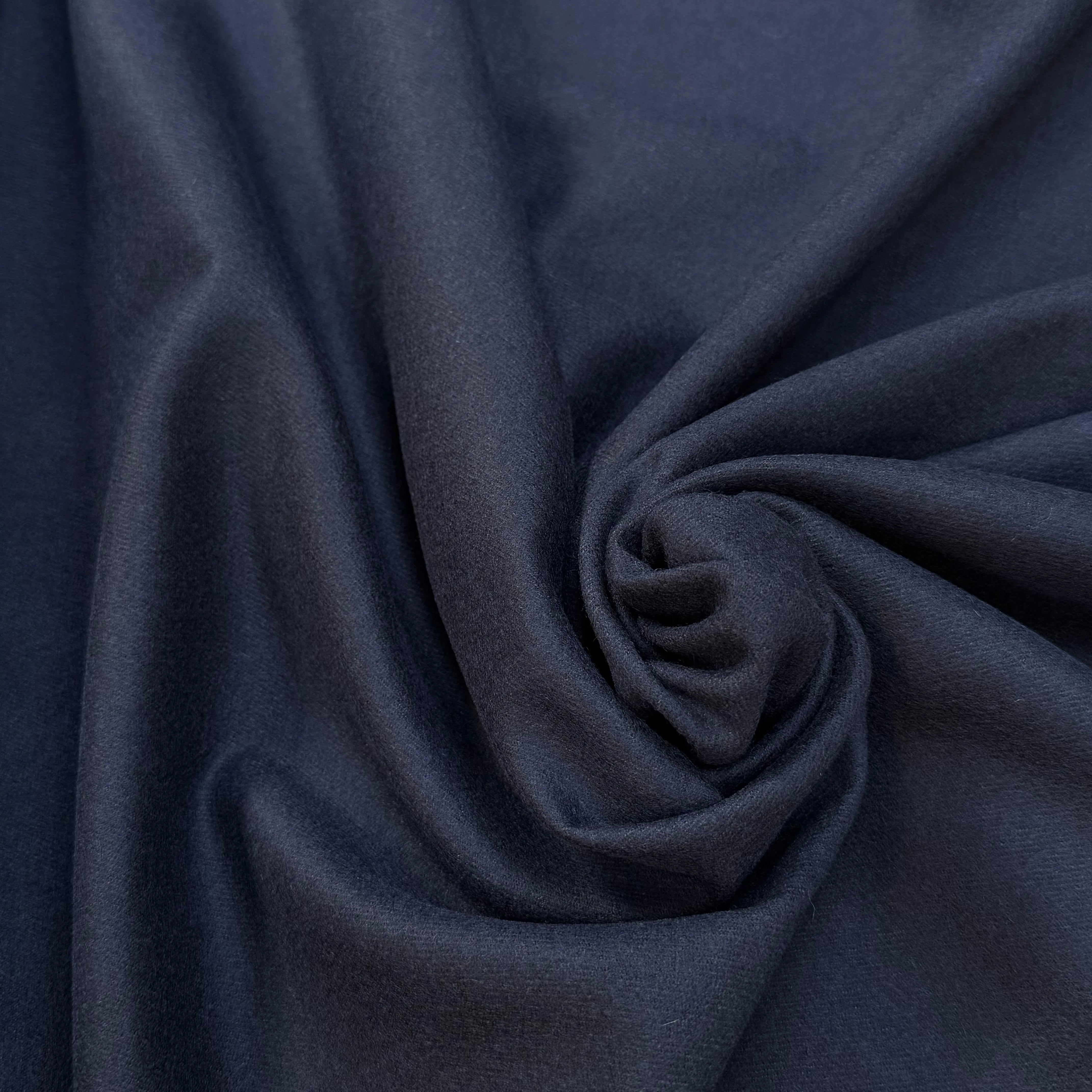 DRAP DE LAINE TENUE LOURDE MARINE FONCÉ - My Little Coupon