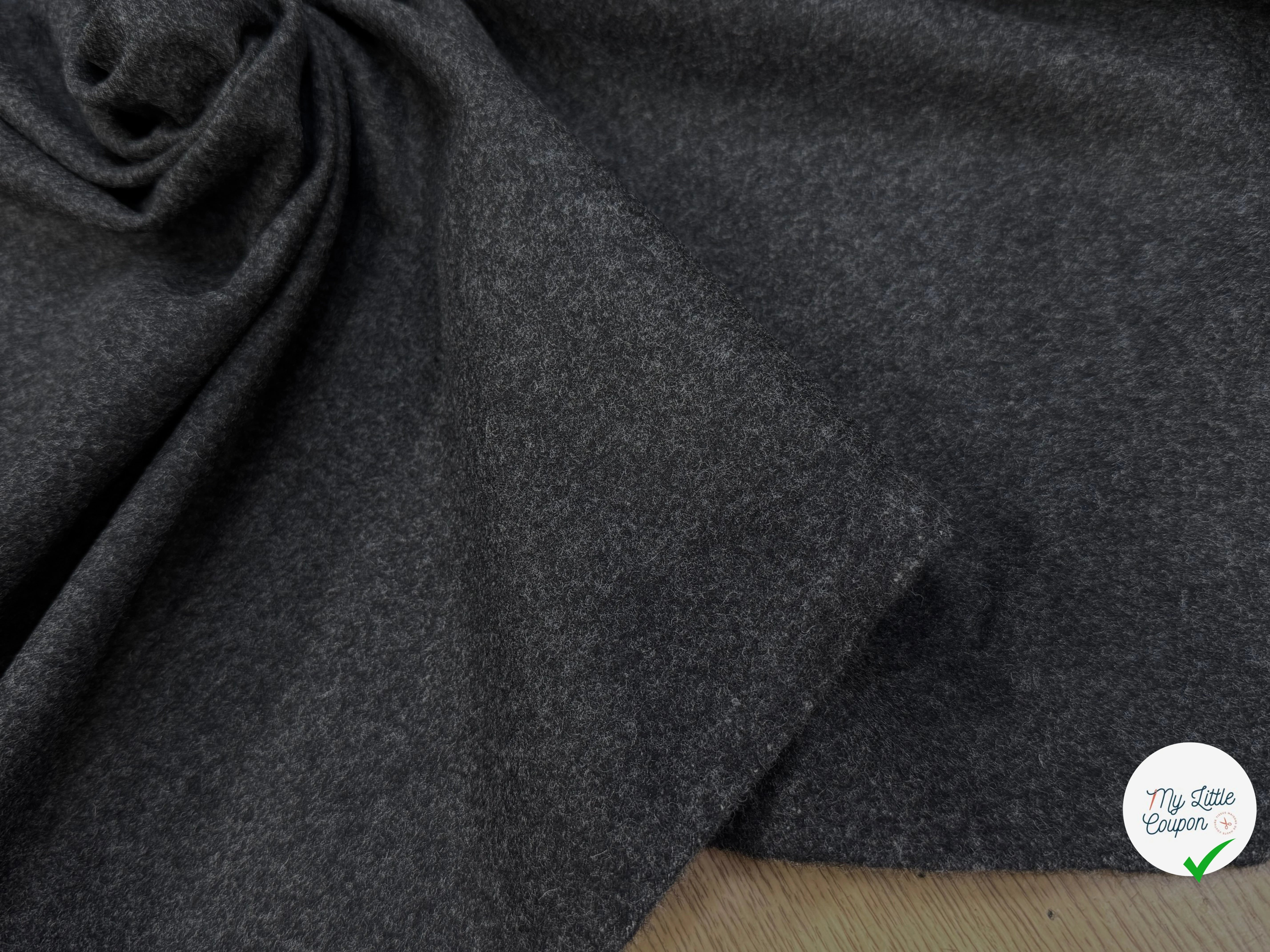 DRAP DE LAINE TOUCHER DOUX GRIS CHINÉ - My Little Coupon