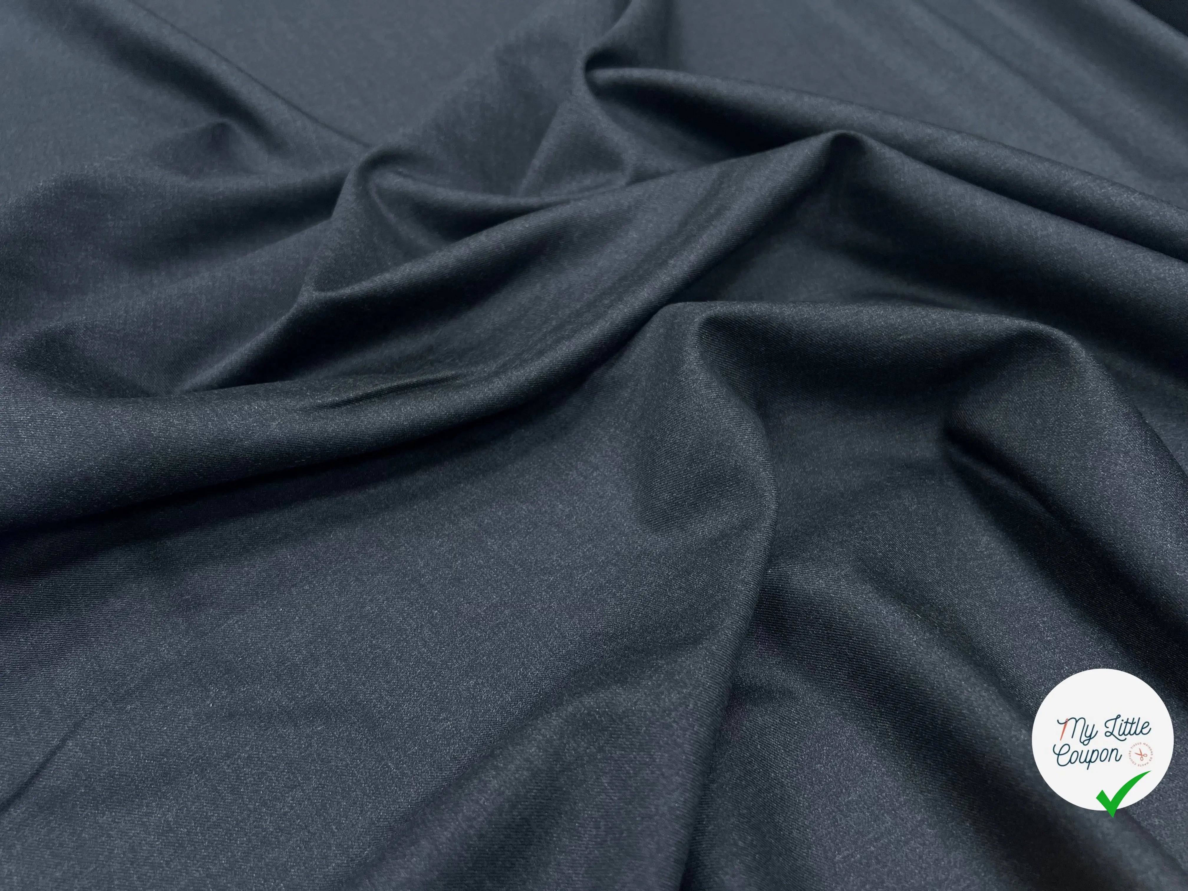 DRAPERIE 100% LAINE GRIS PROFOND UNI - My Little Coupon
