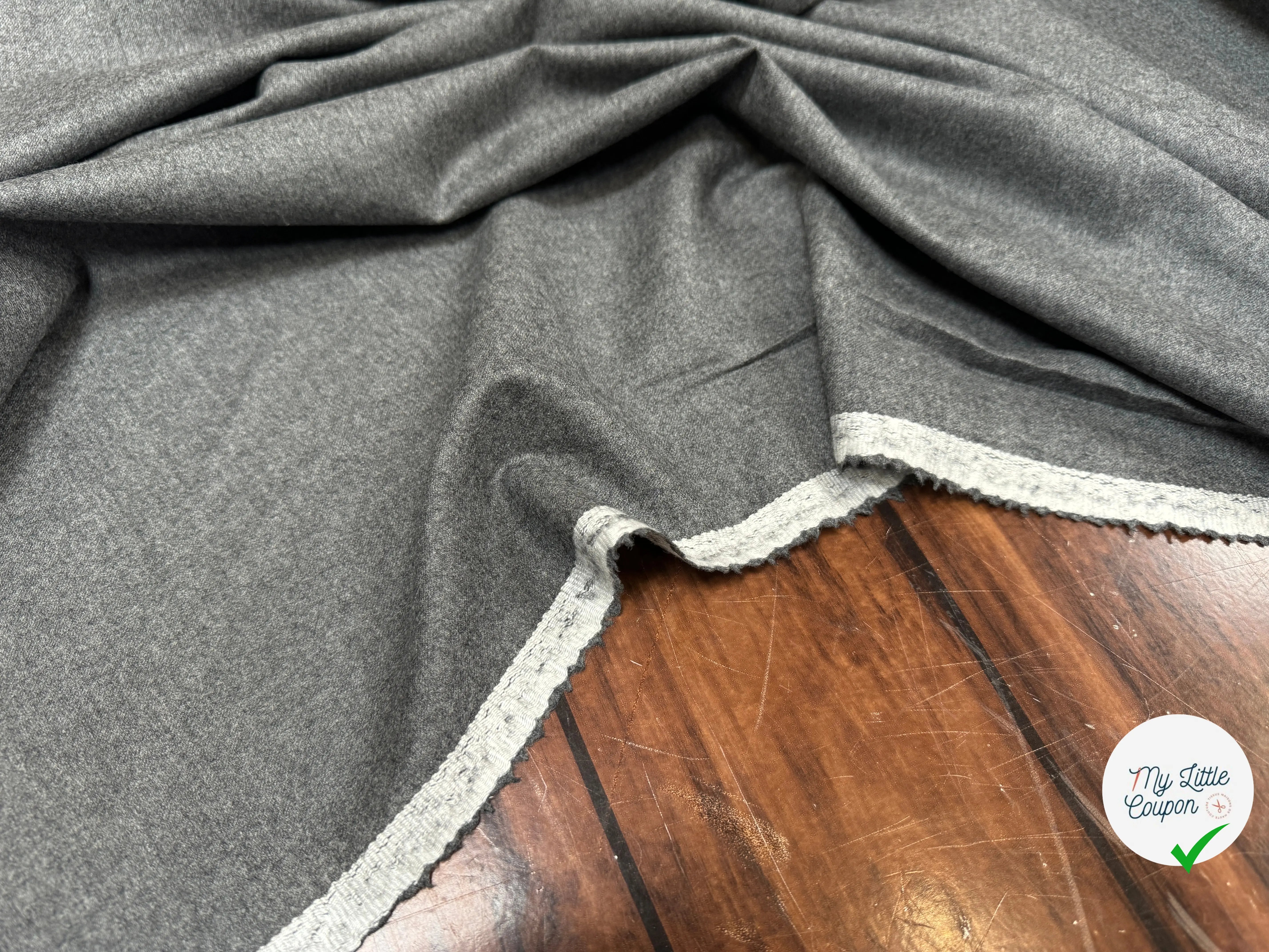 DRAPERIE 100% LAINE GRISE - My Little Coupon