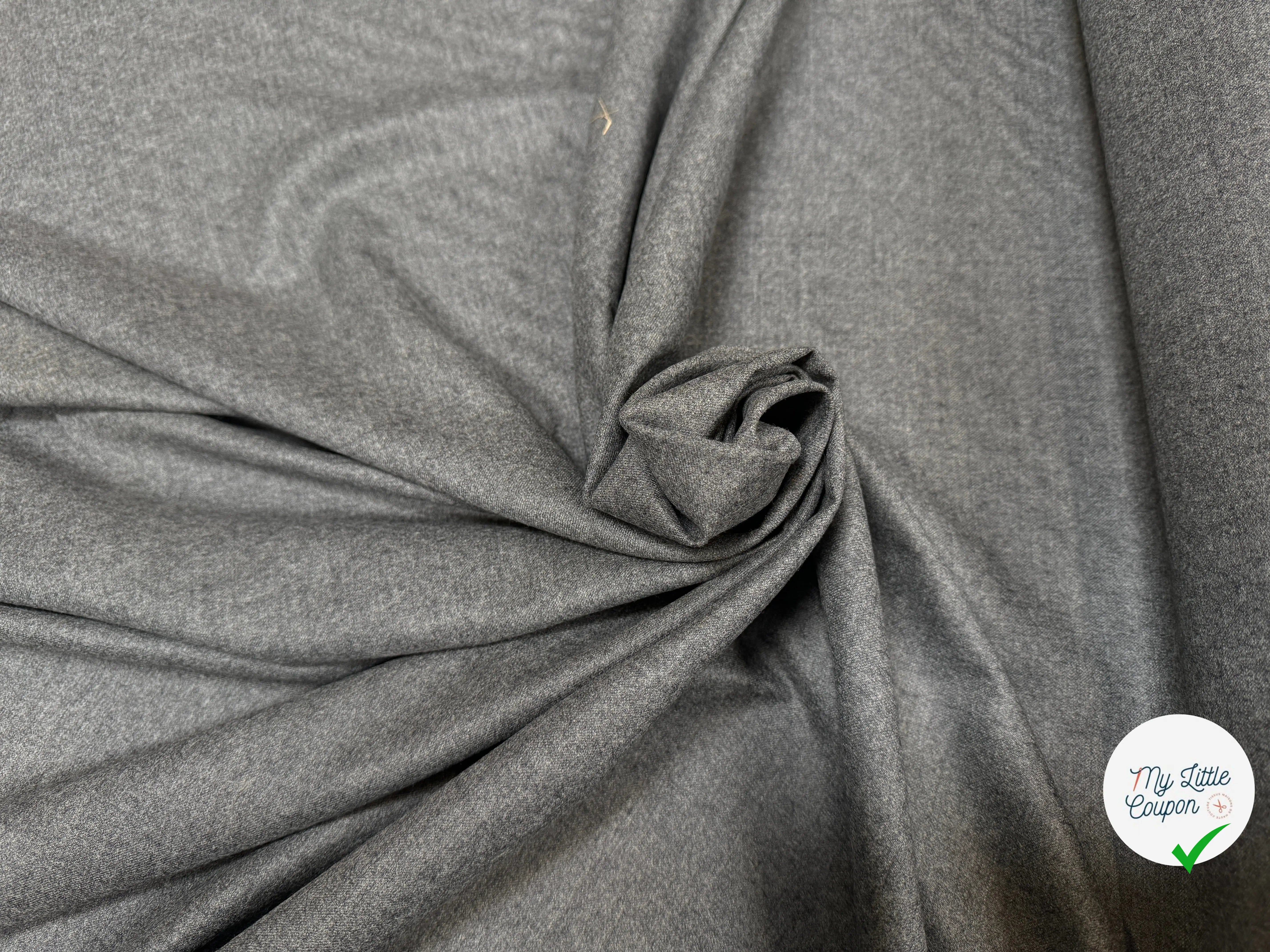 DRAPERIE 100% LAINE GRISE - My Little Coupon