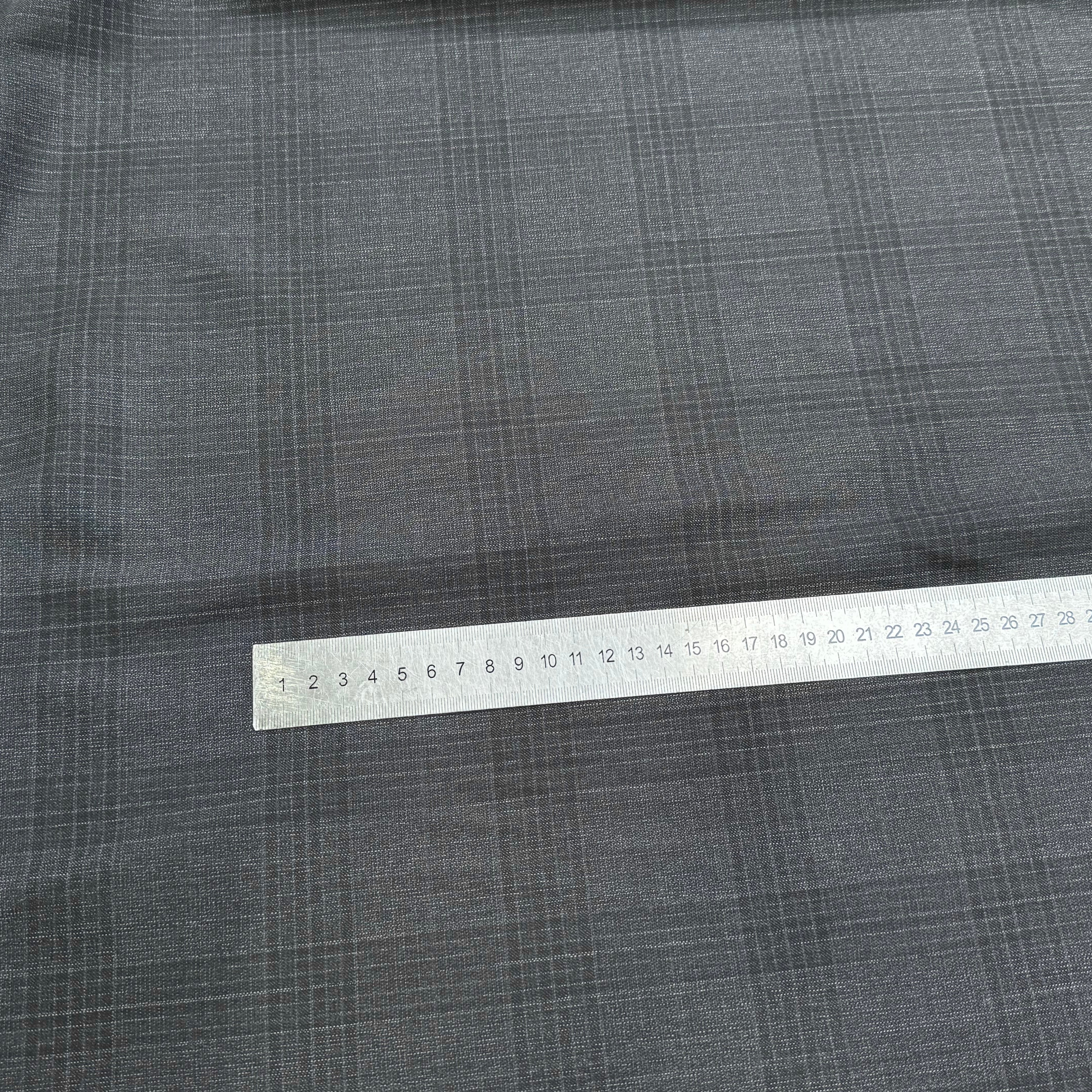 DRAPERIE 100% LAINE VIERGE ÉLÉGANTE À CARREAUX ANTHRACITE - My Little Coupon
