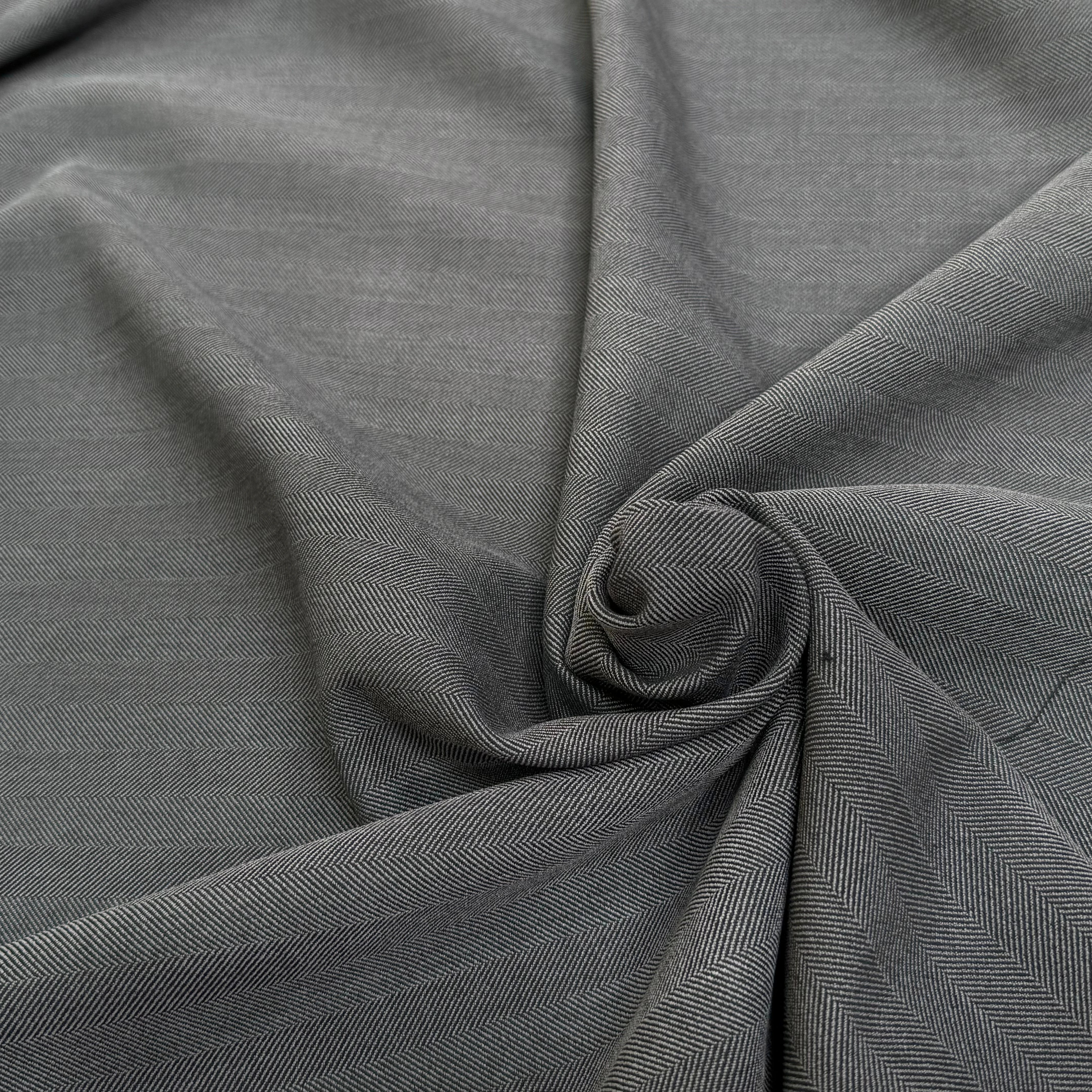 DRAPERIE CHEVRON STRETCH GRIS BELLE TENUE - My Little Coupon