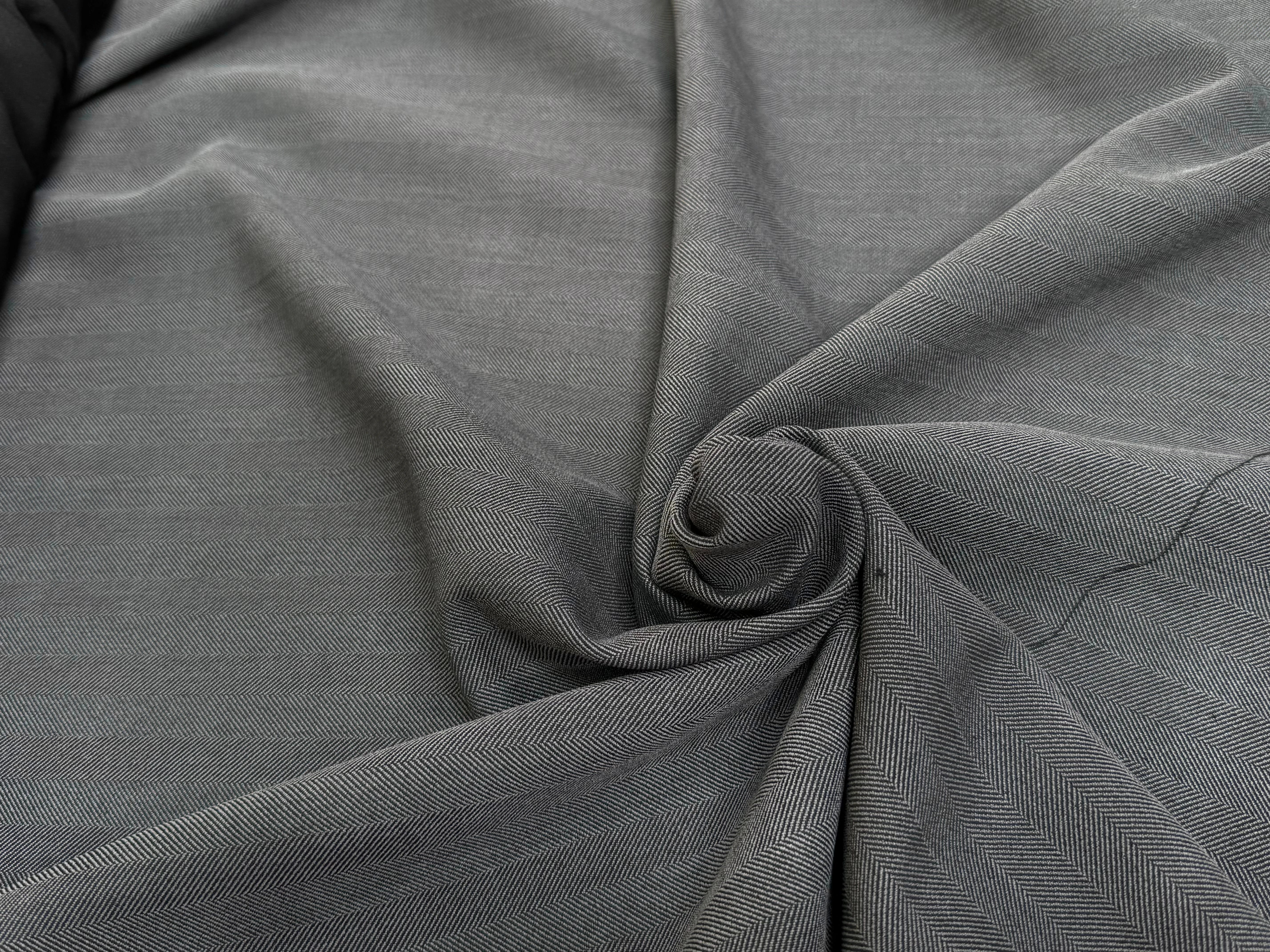 DRAPERIE CHEVRON STRETCH GRIS BELLE TENUE - My Little Coupon
