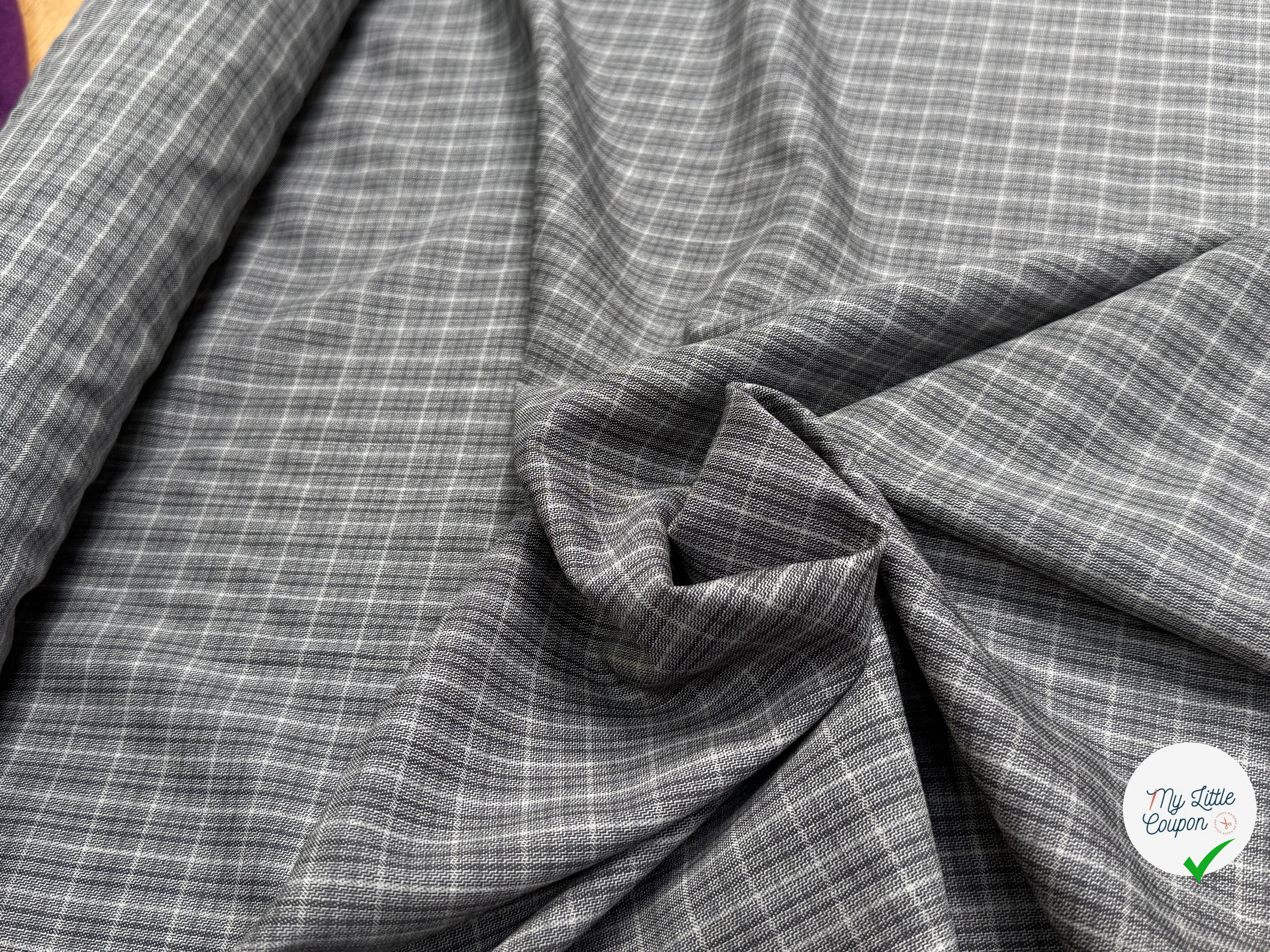 DRAPERIE DE LAINE À CARREAUX GRIS ULTRA BELLE - My Little Coupon