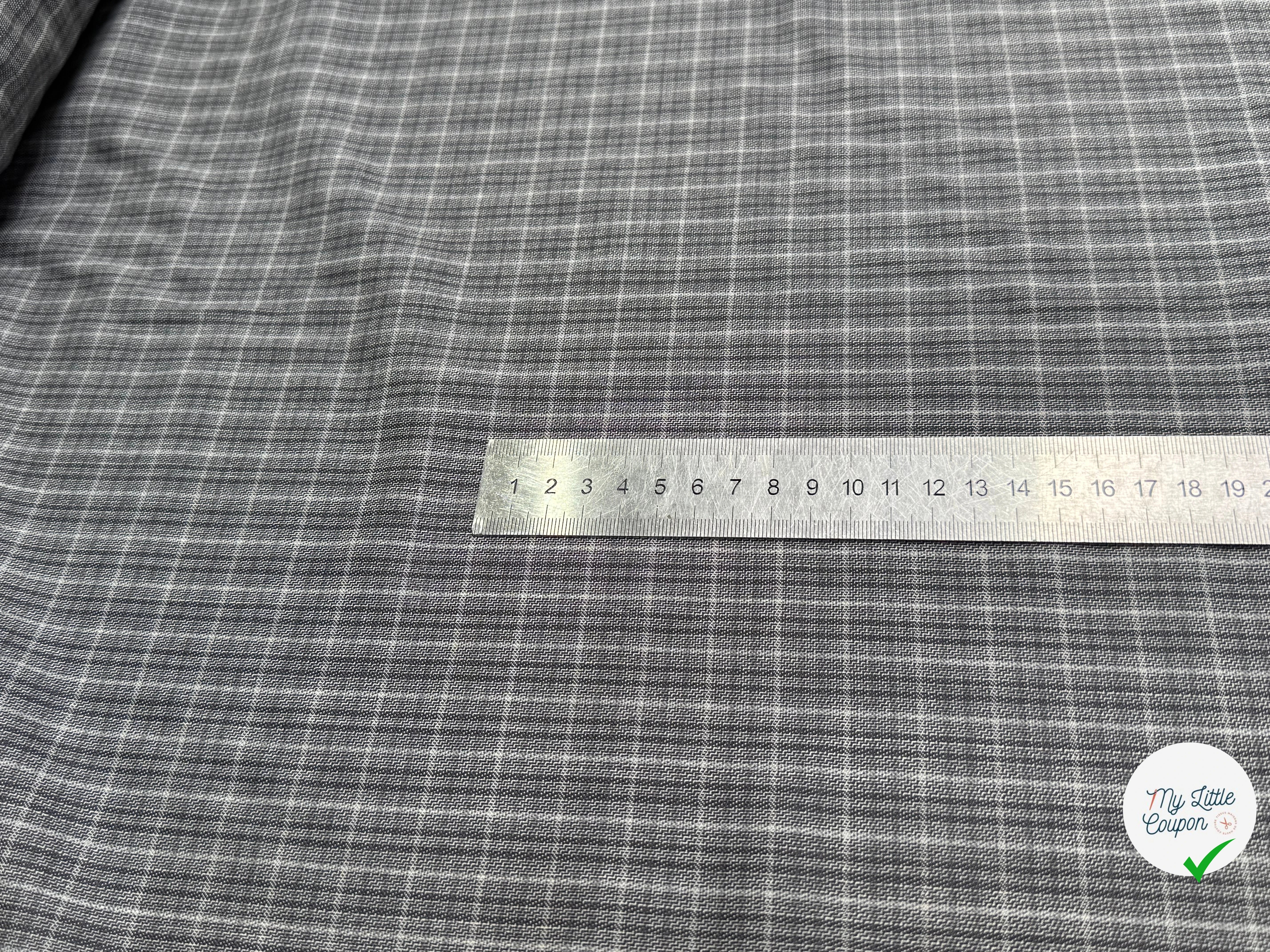 DRAPERIE DE LAINE À CARREAUX GRIS ULTRA BELLE - My Little Coupon