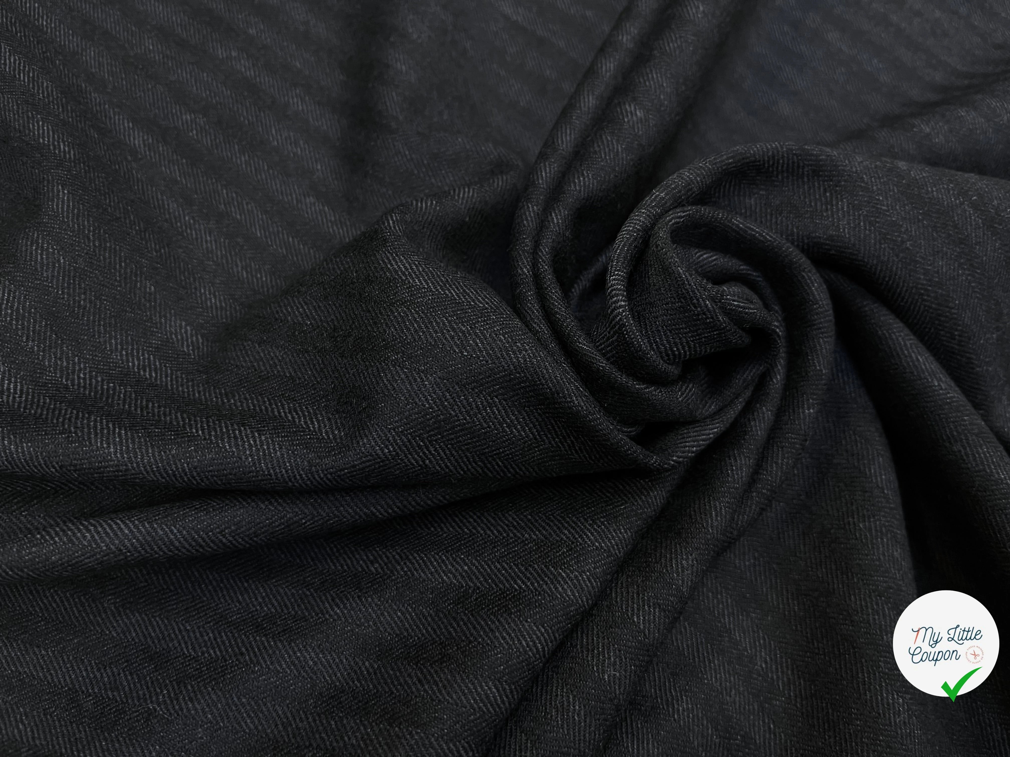 DRAPERIE DE LAINE À RAYURES NUIT GRIS - My Little Coupon