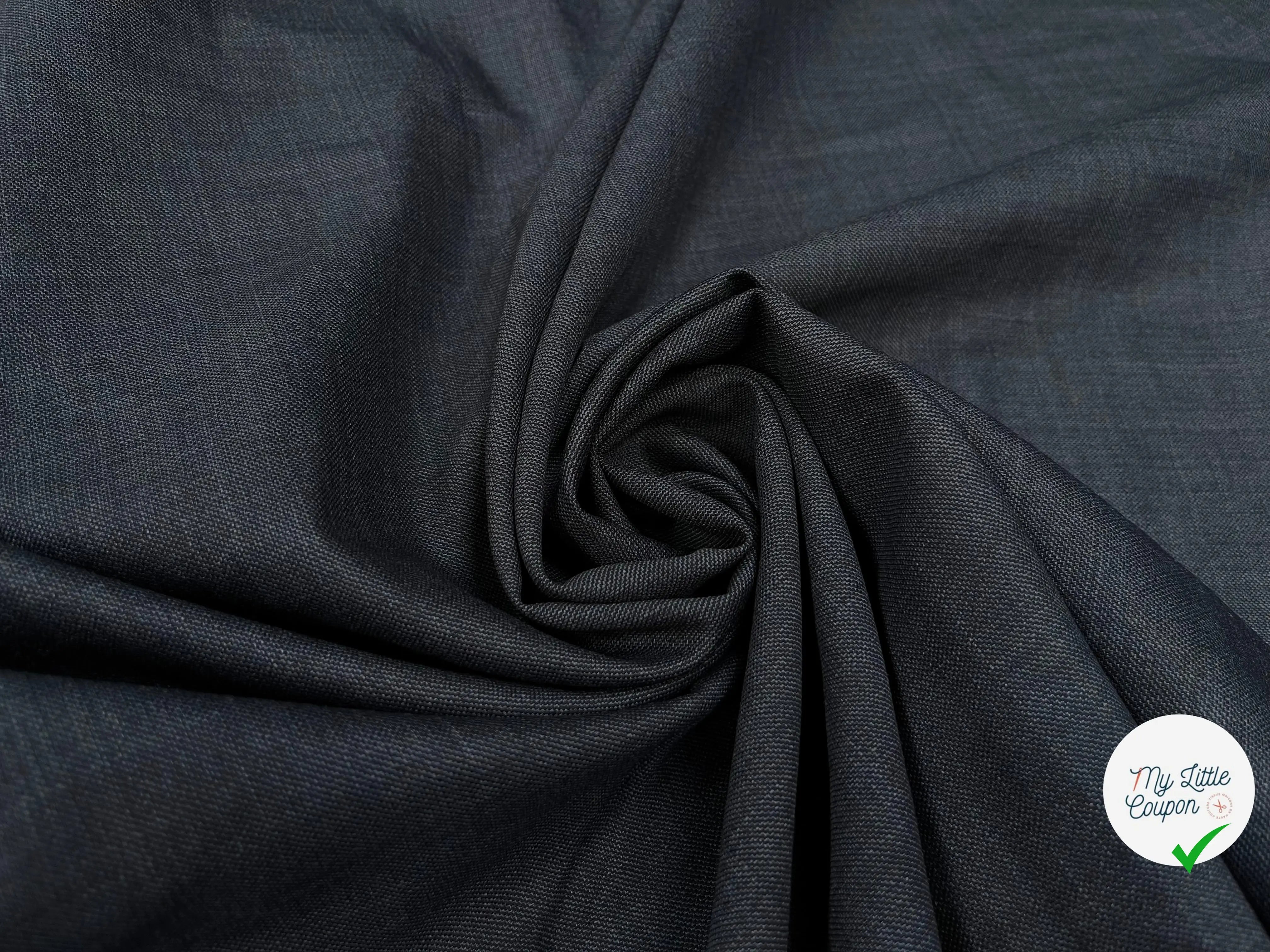 DRAPERIE DE LAINE BLEU JEAN DEPERLANTE - My Little Coupon