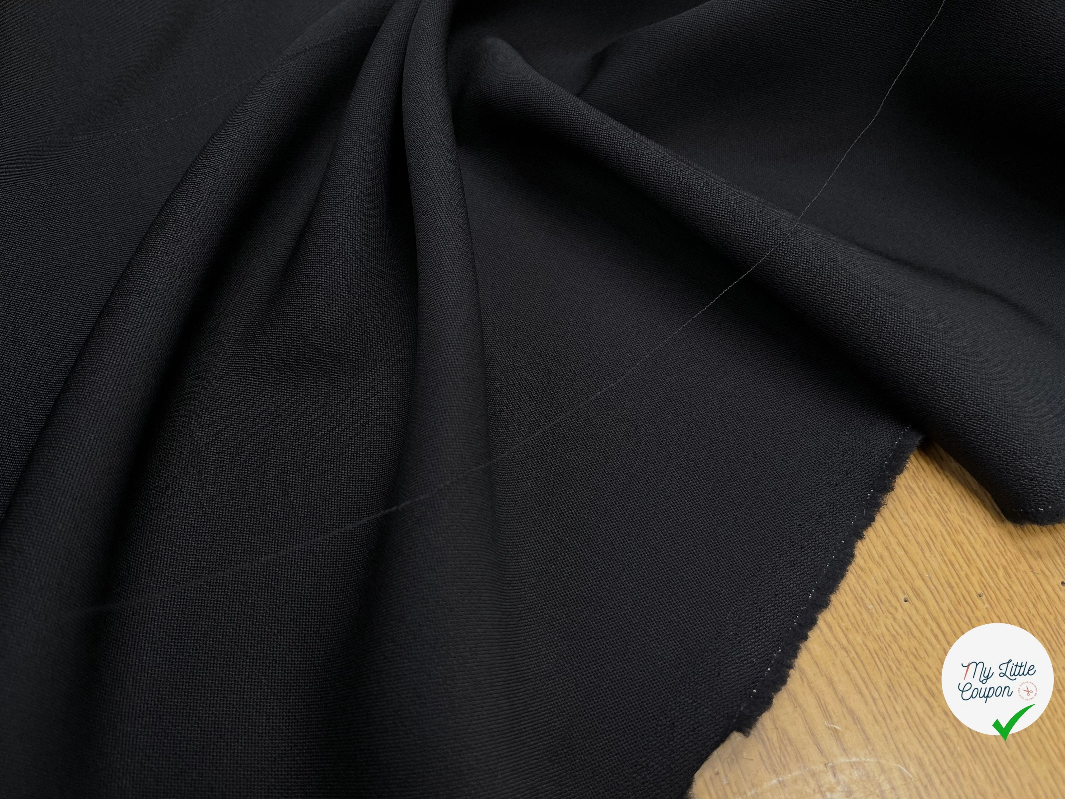 DRAPERIE DE LAINE CHIC PIQUÉE BLEU NUIT - My Little Coupon