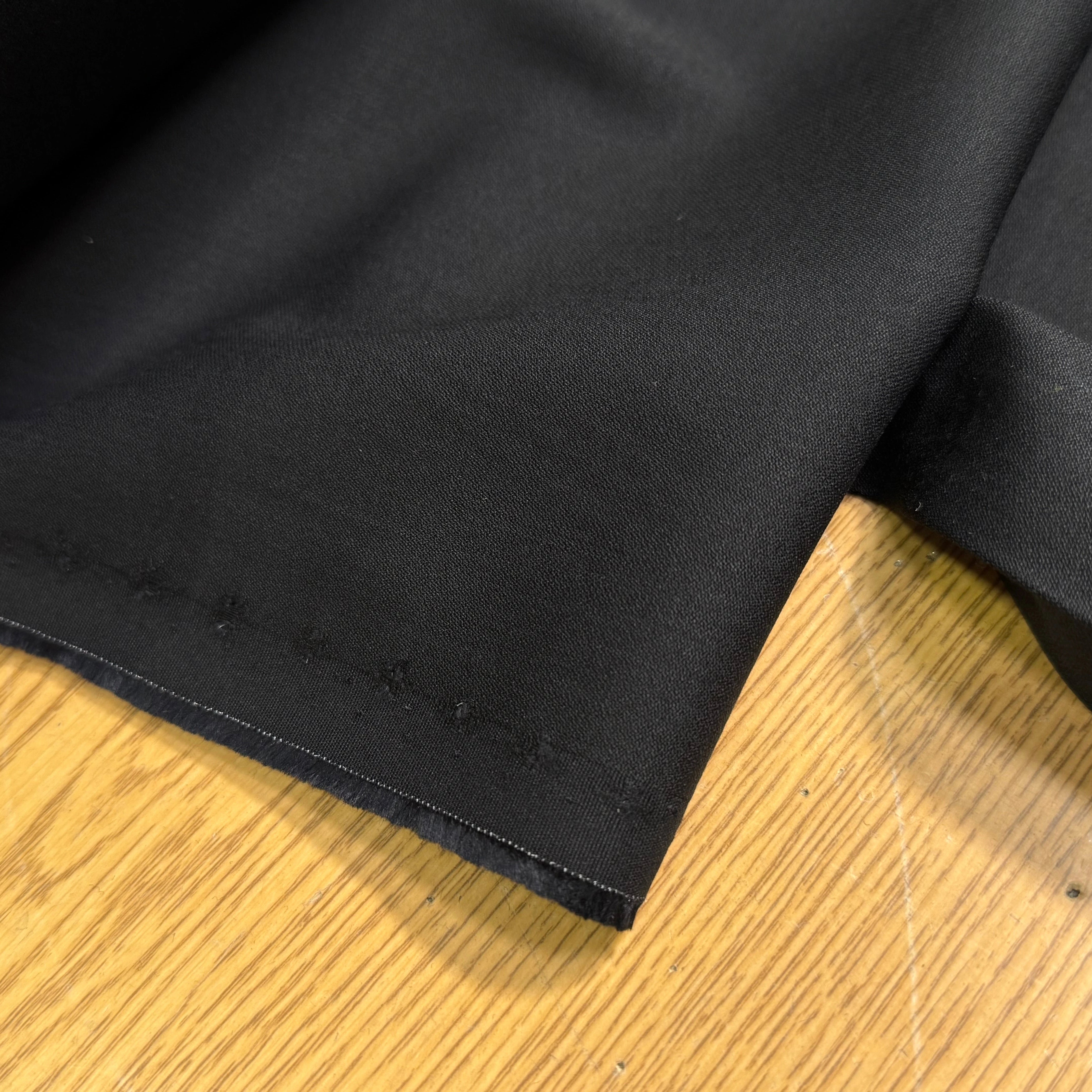 DRAPERIE DE LAINE ET VISCOSE FROIDE TRÈS BELLE TENUE STRETCH NOIR 55% LAINE VIERGE - My Little Coupon