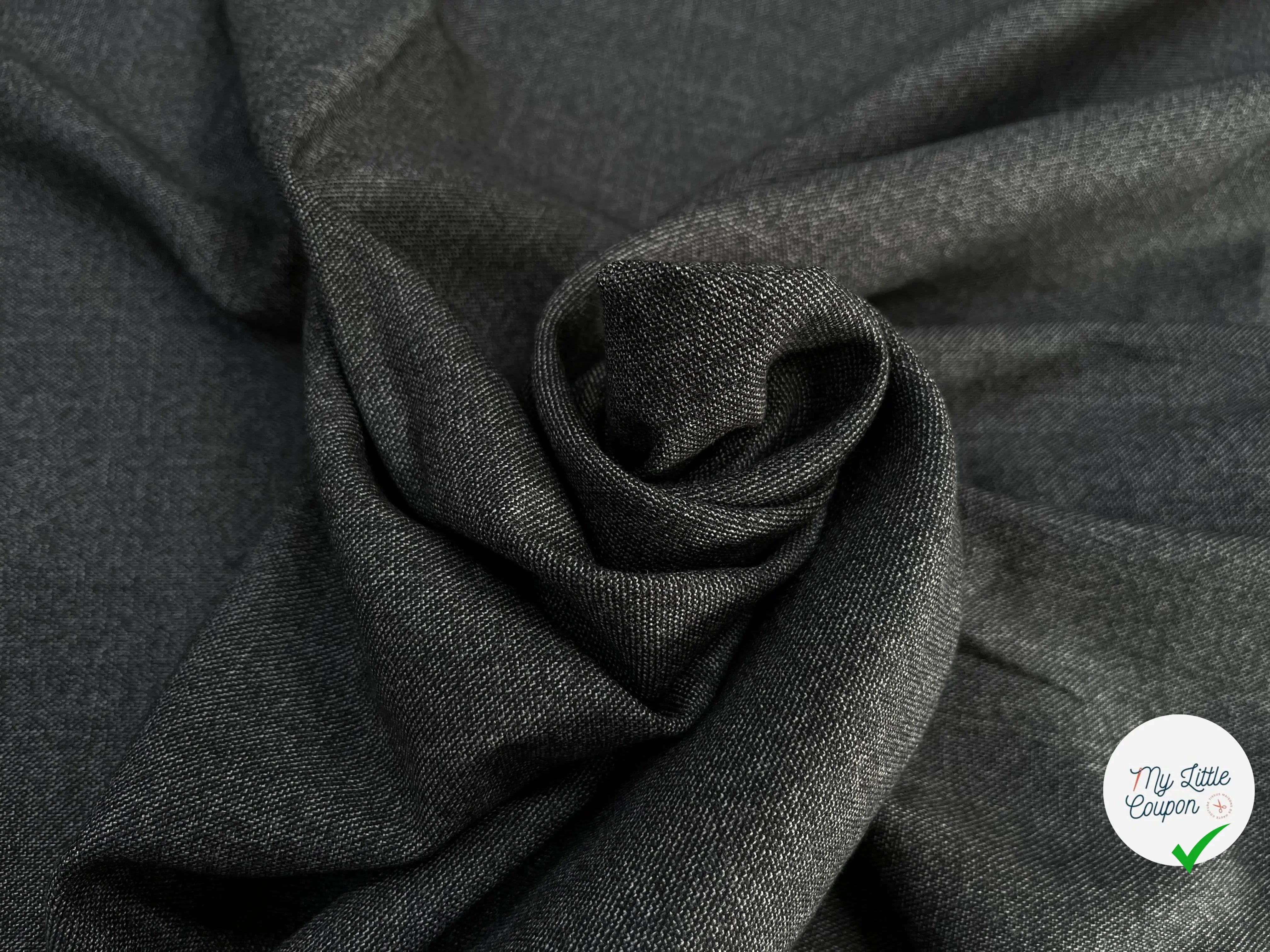 DRAPERIE DE LAINE GRIS CHINÉ DEPERLANTE ULTRA CHIC - My Little Coupon