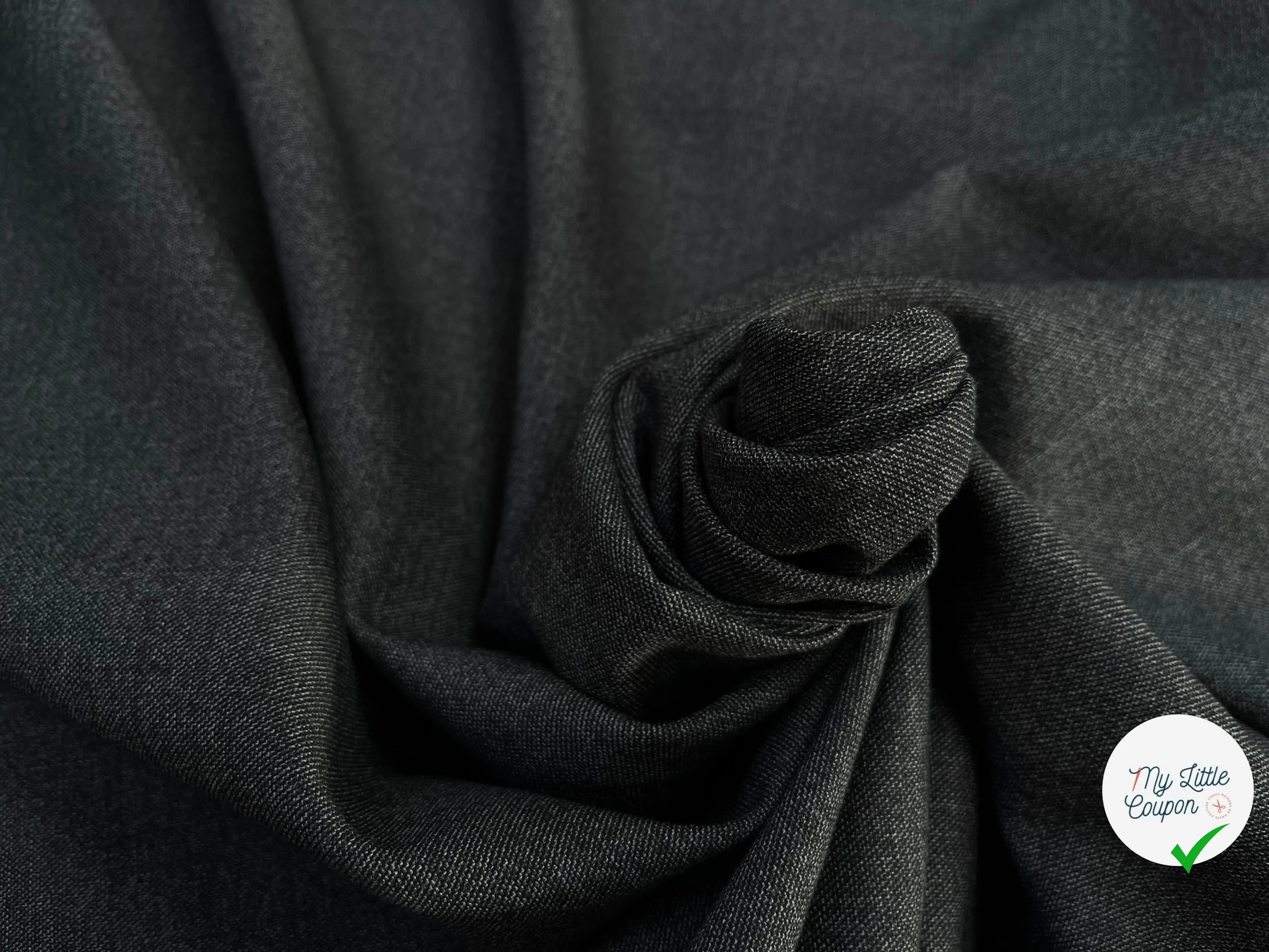 DRAPERIE DE LAINE GRIS CHINÉ DEPERLANTE ULTRA CHIC - My Little Coupon
