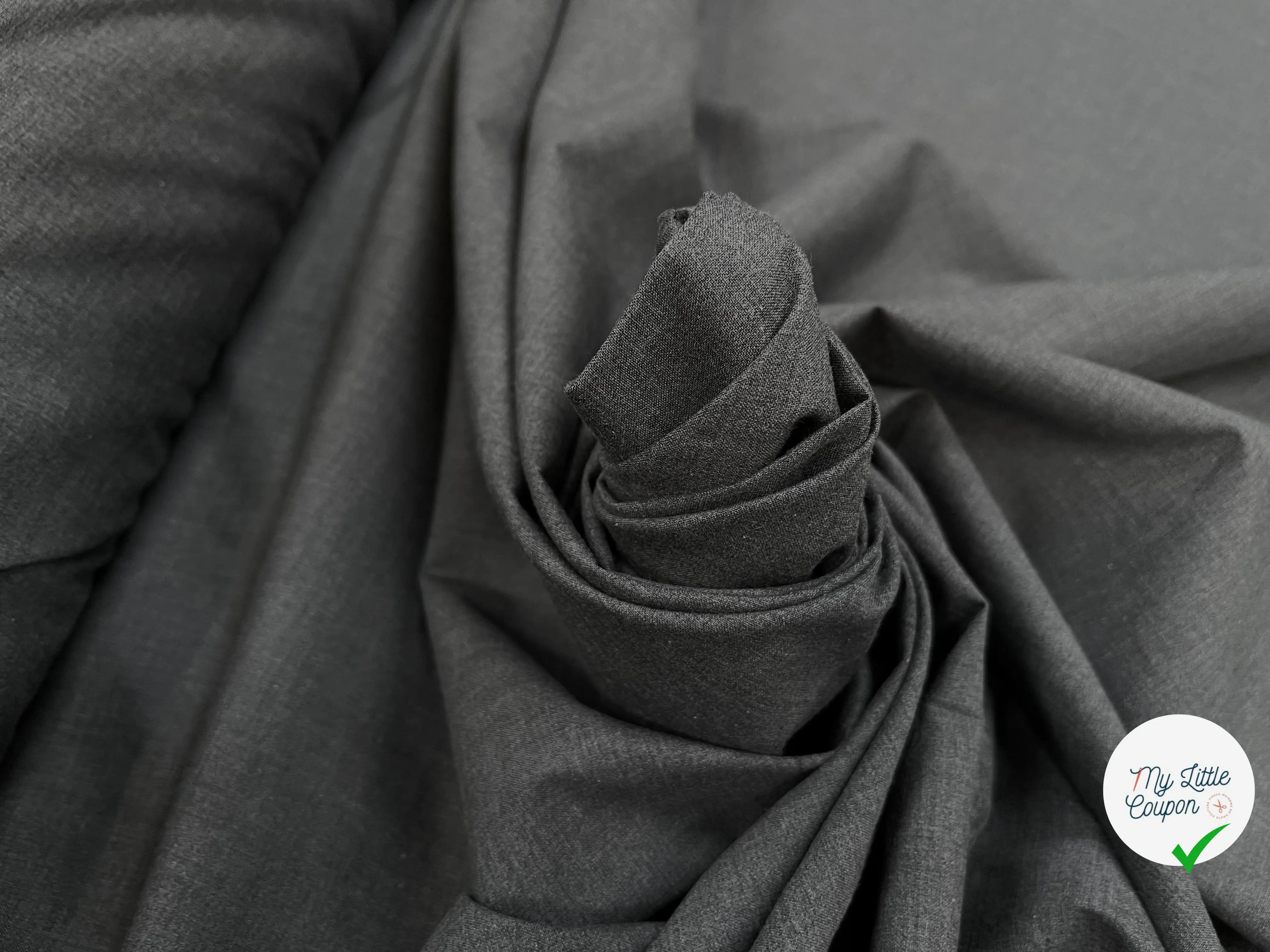 DRAPERIE DE LAINE GRIS CLAIR DEPERLANTE - My Little Coupon