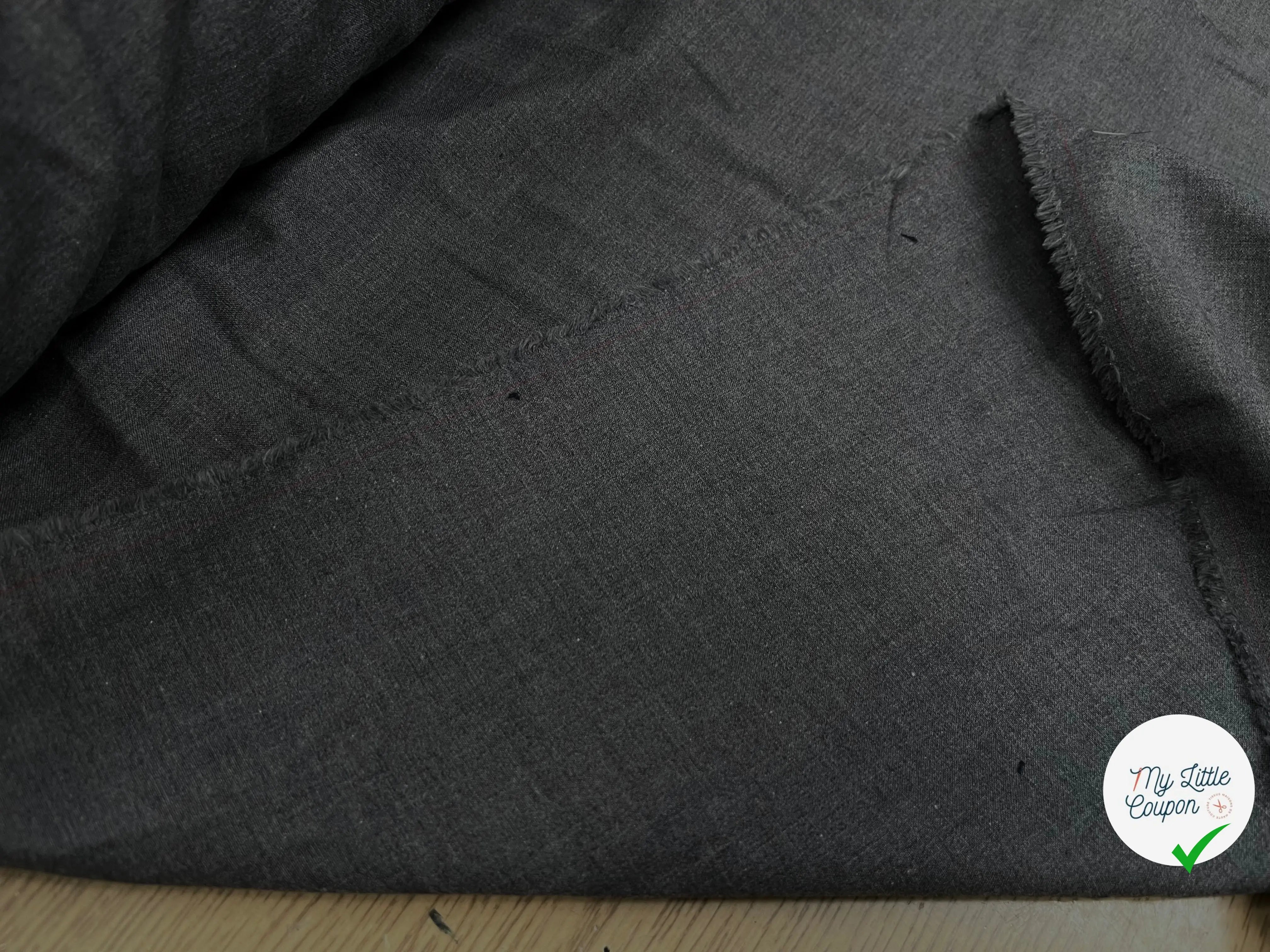 DRAPERIE DE LAINE GRIS CLAIR DEPERLANTE - My Little Coupon