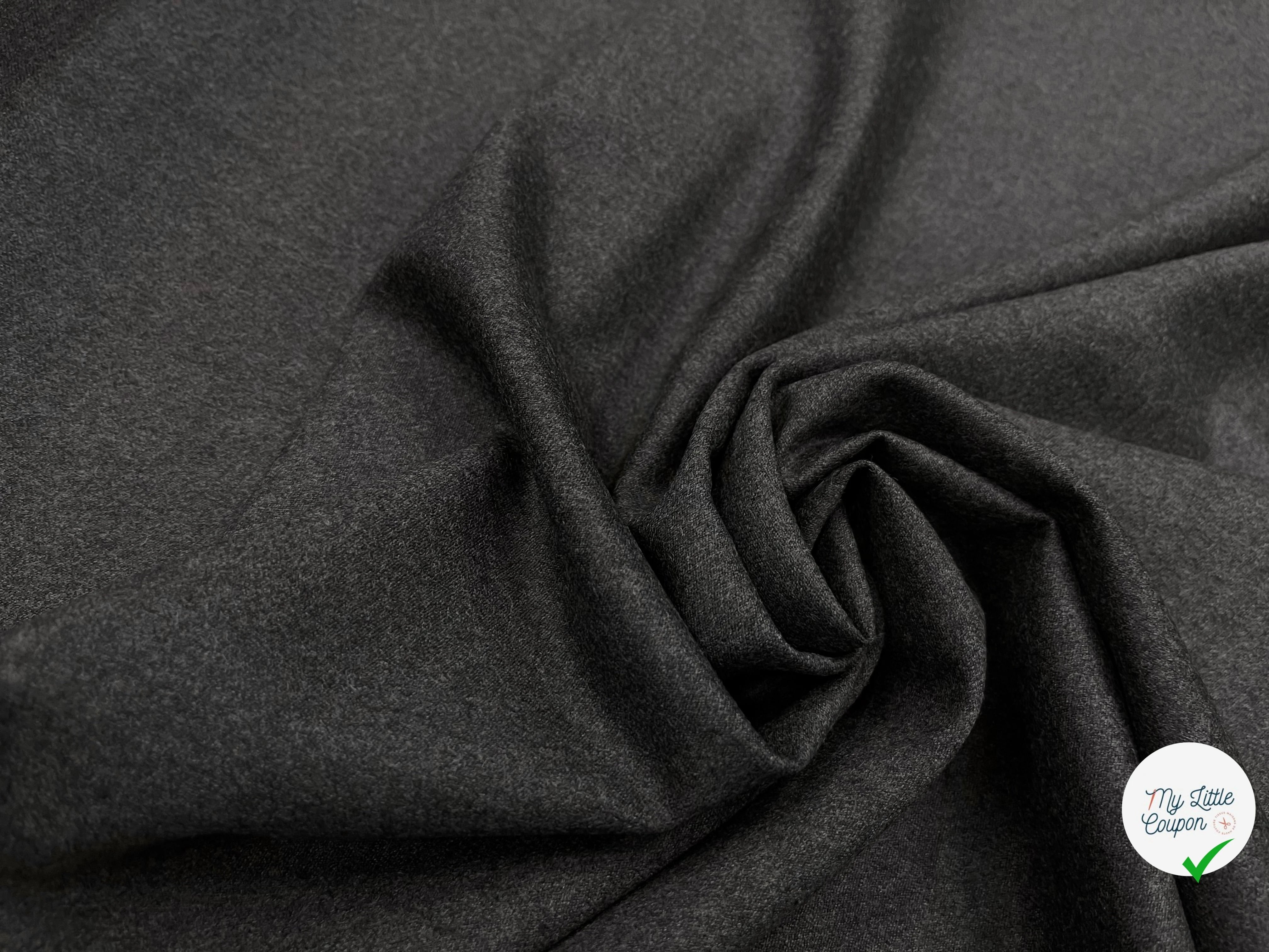 DRAPERIE DE LAINE GRIS FONCÉ 100% LAINE - My Little Coupon