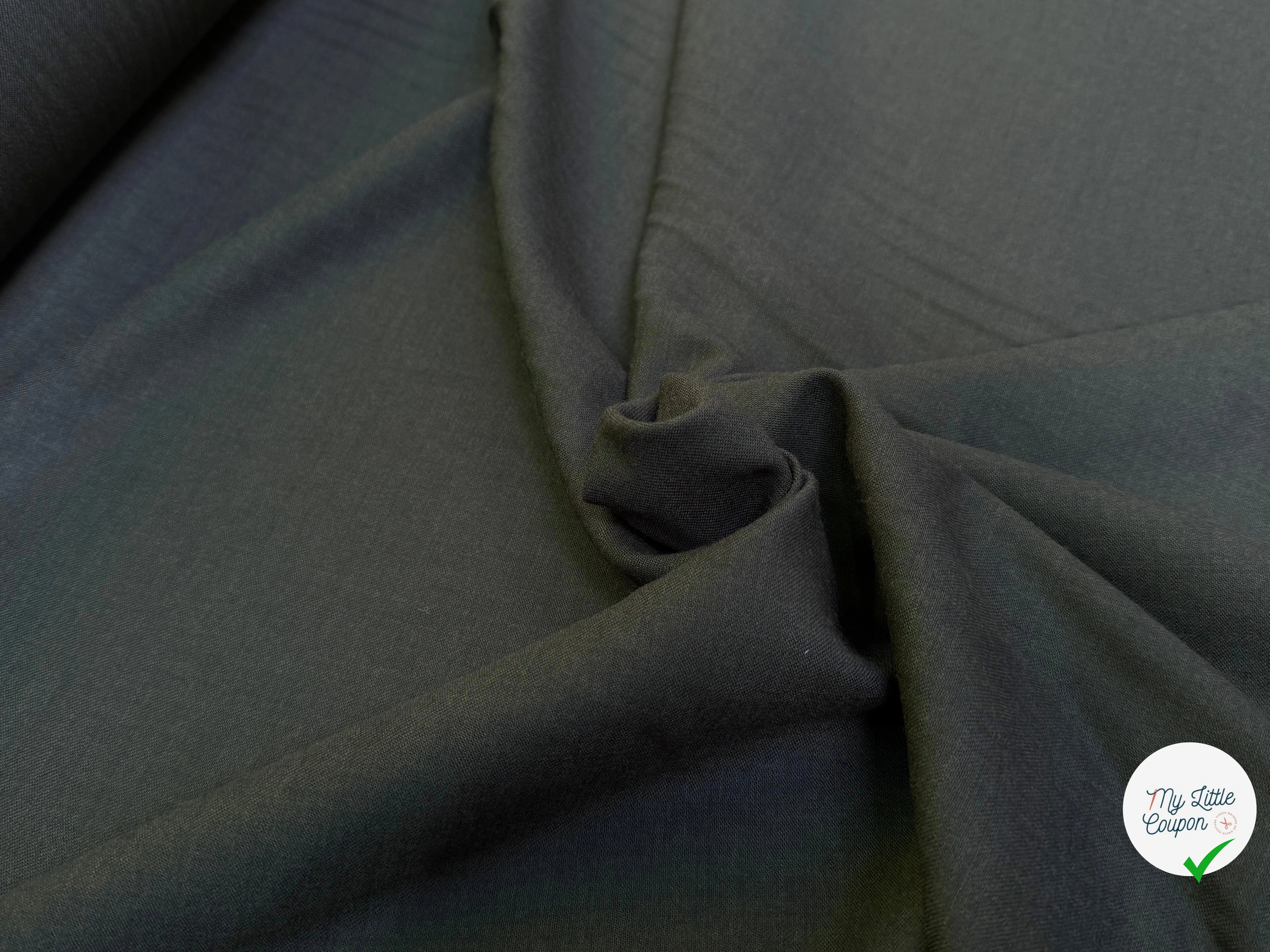 DRAPERIE DE LAINE GRIS KAKI FONCÉ ULTRA BELLE - My Little Coupon