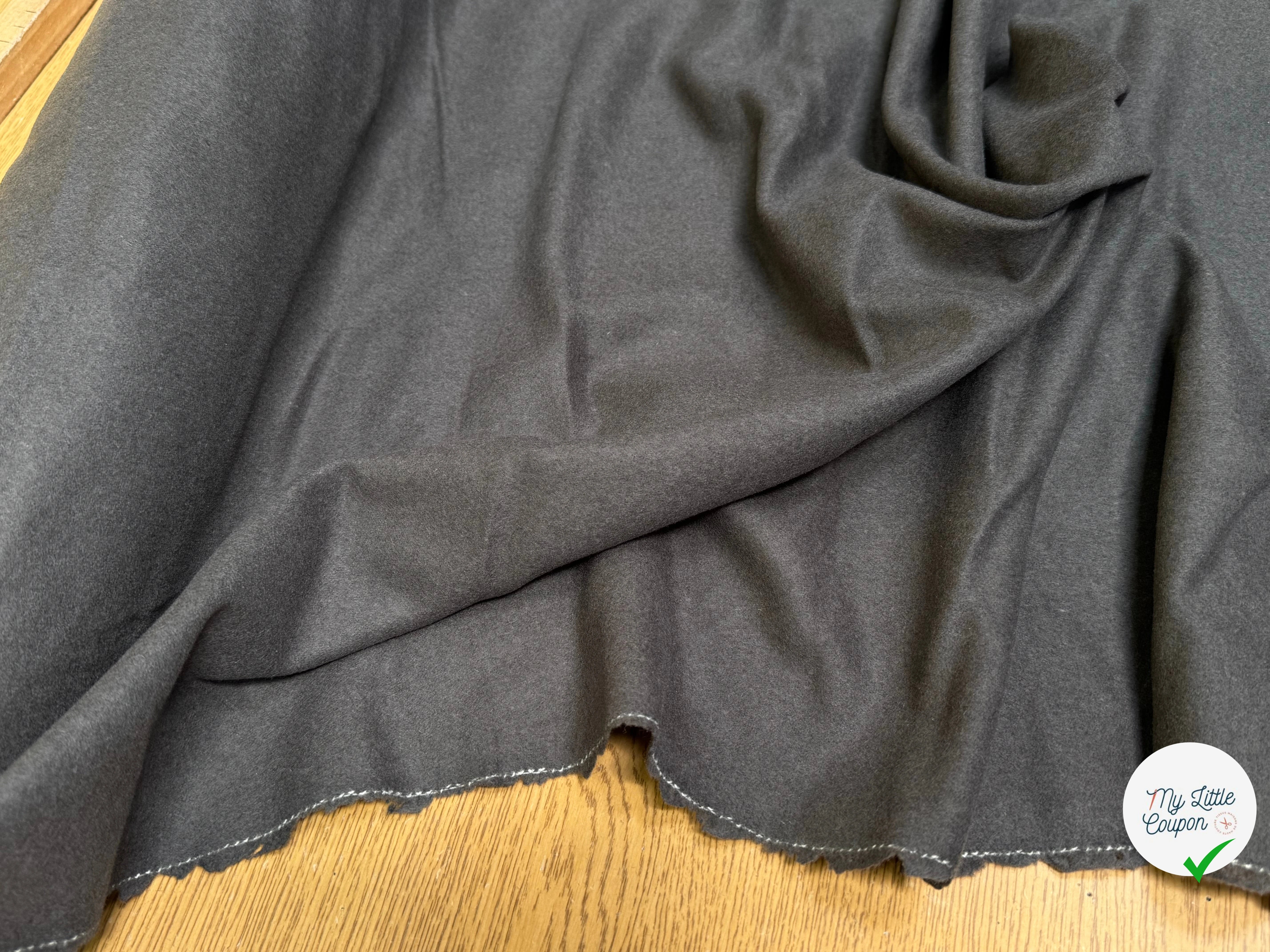 DRAPERIE DE LAINE GRIS MARRONNÉ - My Little Coupon