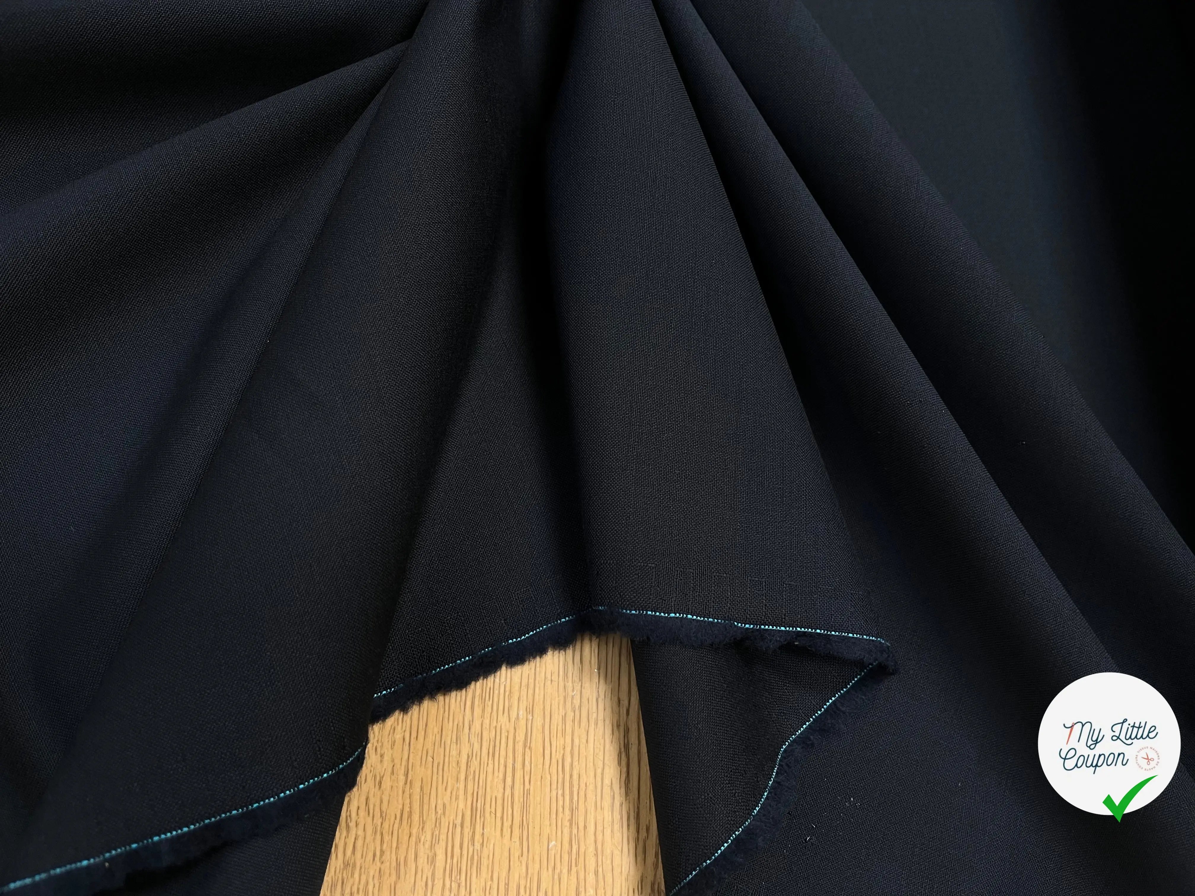 DRAPERIE DE LAINE NOIR DEPERLANTE - My Little Coupon