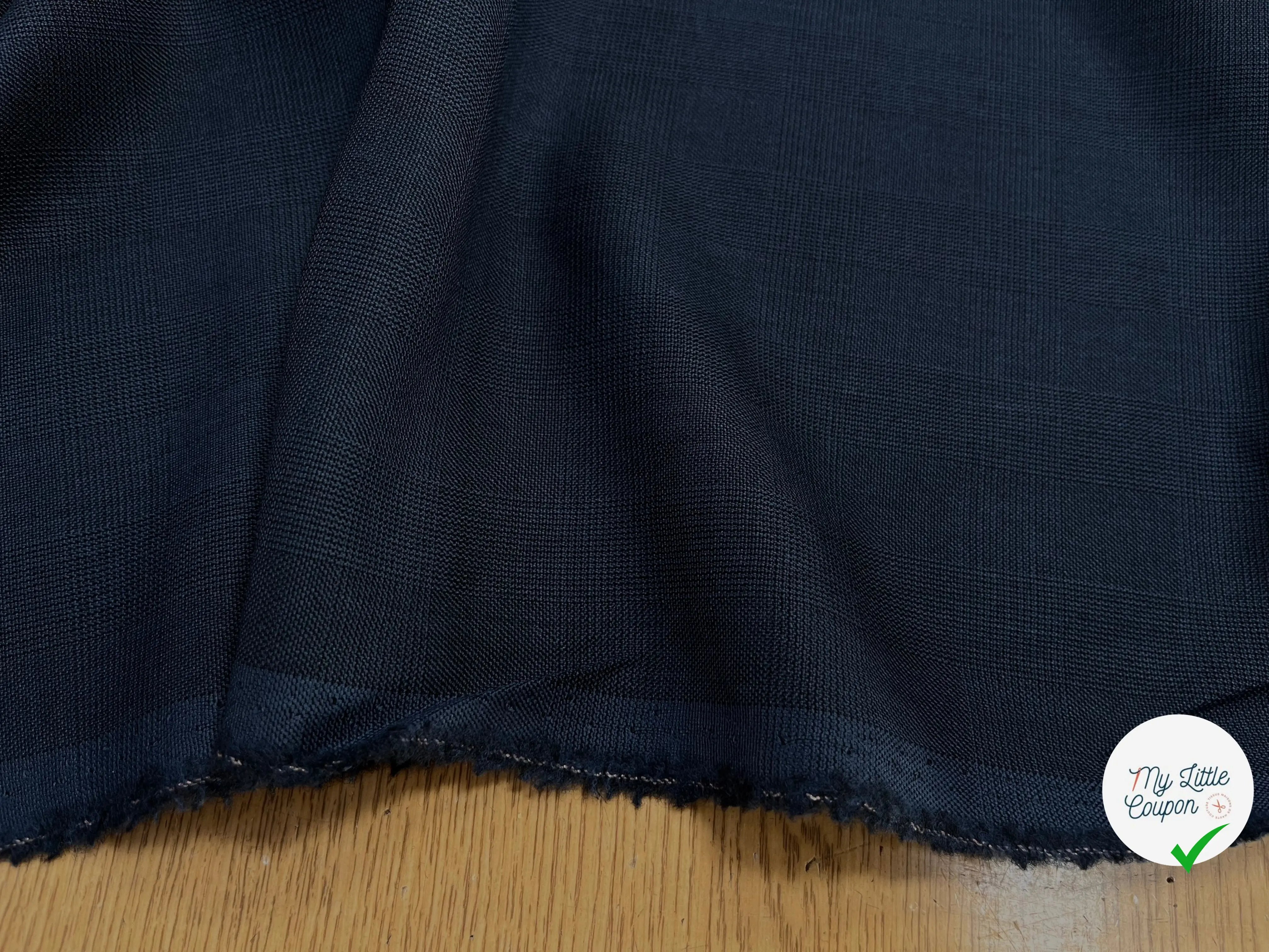 DRAPERIE DE LAINE PIQUÉ BLEU GRIS DEPERLANTE - My Little Coupon