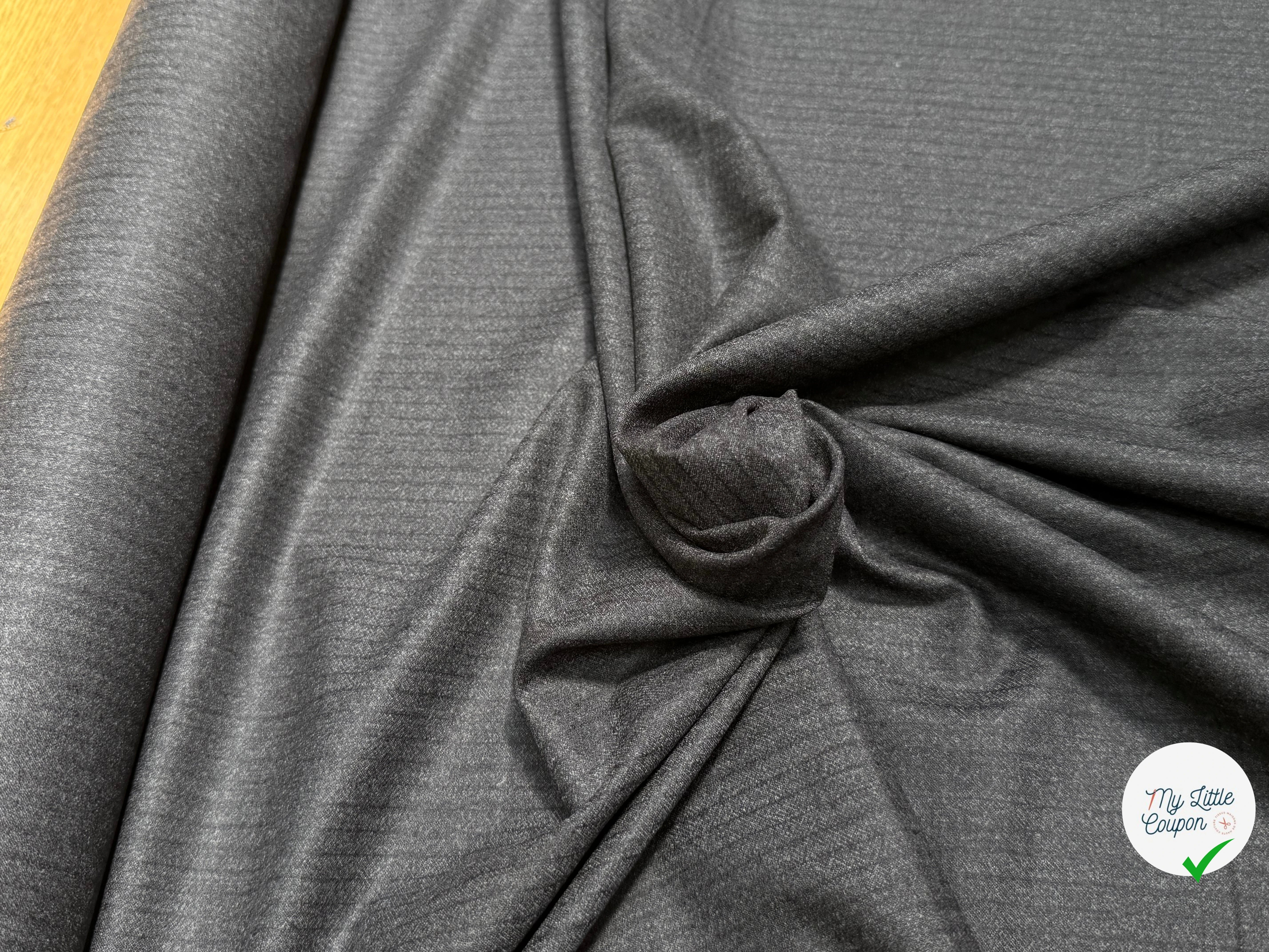 DRAPERIE DE LAINE RAYÉE GRIS BELLE TENUE - My Little Coupon
