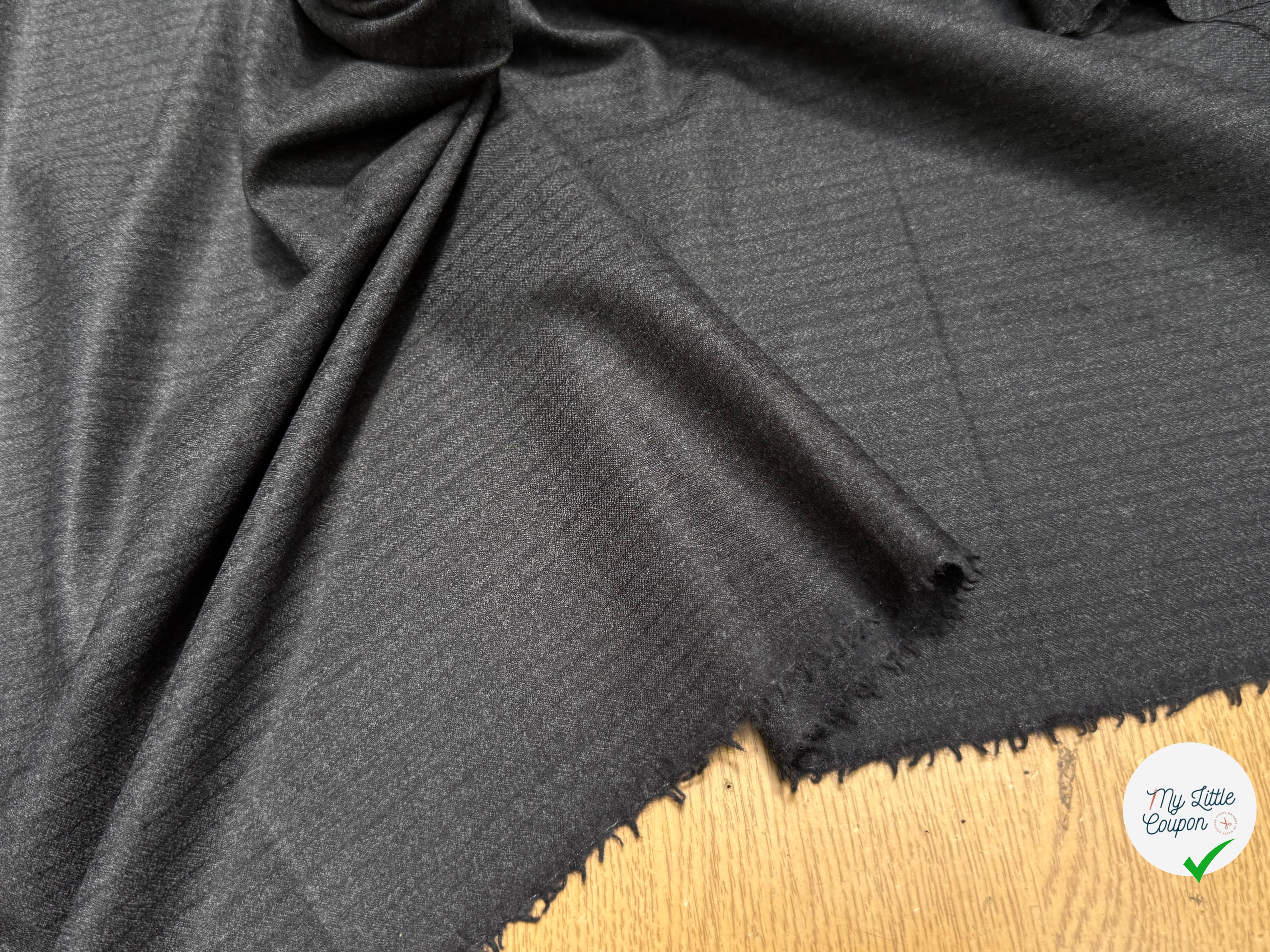 DRAPERIE DE LAINE RAYÉE GRIS BELLE TENUE - My Little Coupon