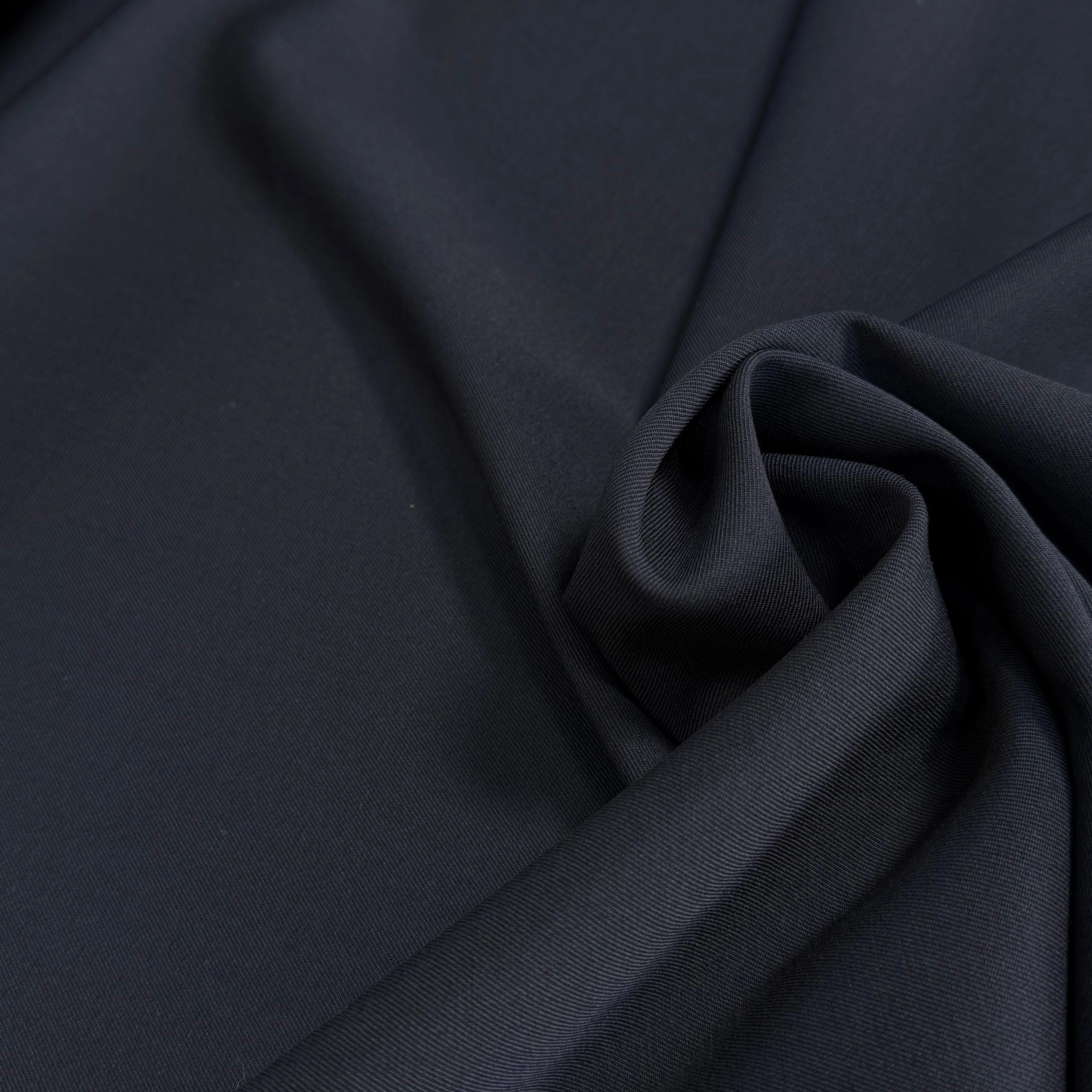 DRAPERIE DE LAINE SERGÉE LOURDE ET STRETCH BLEU NUIT BELLE TENUE - My Little Coupon
