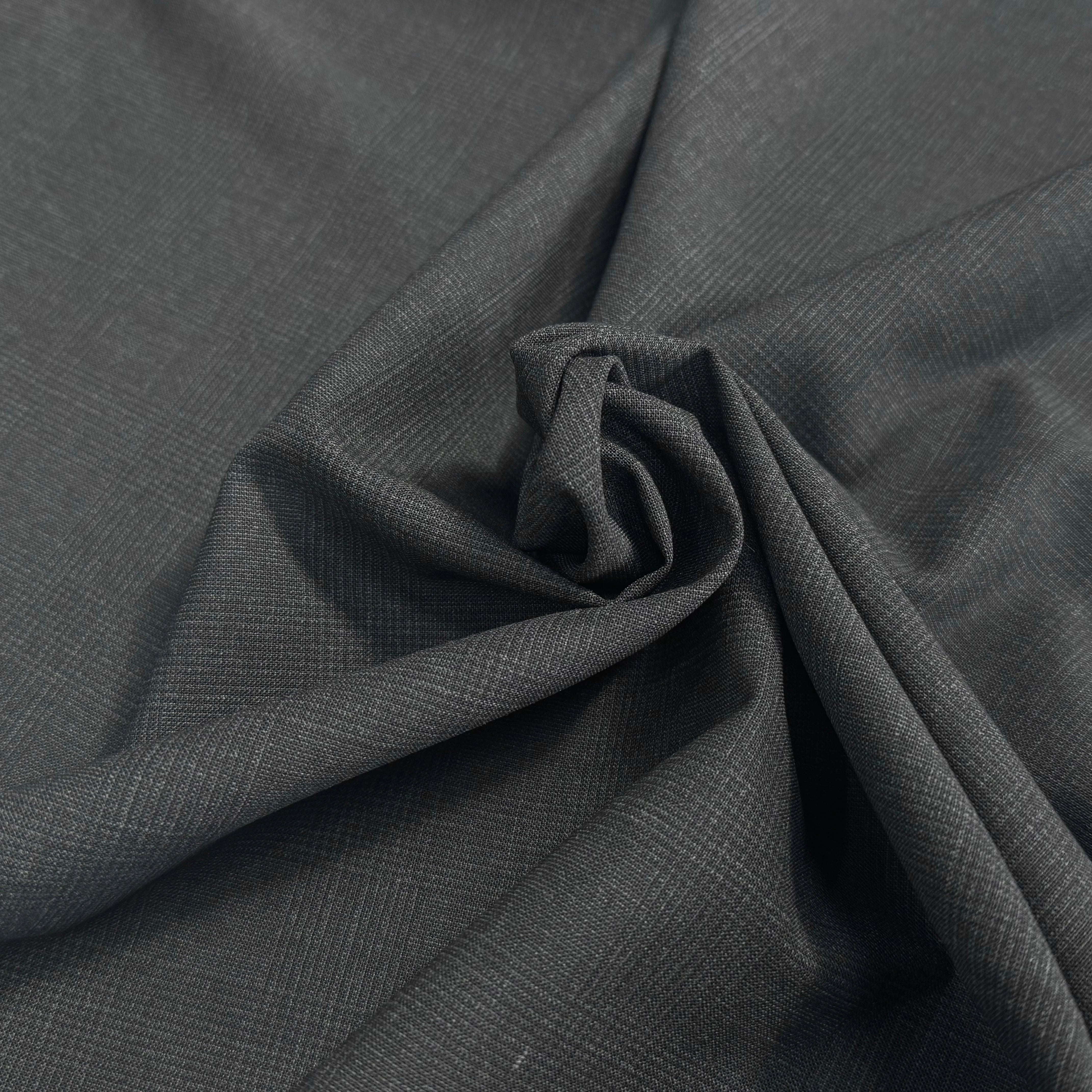 DRAPERIE DE LAINE STRETCH À CARREAUX GRIS NOIR - My Little Coupon