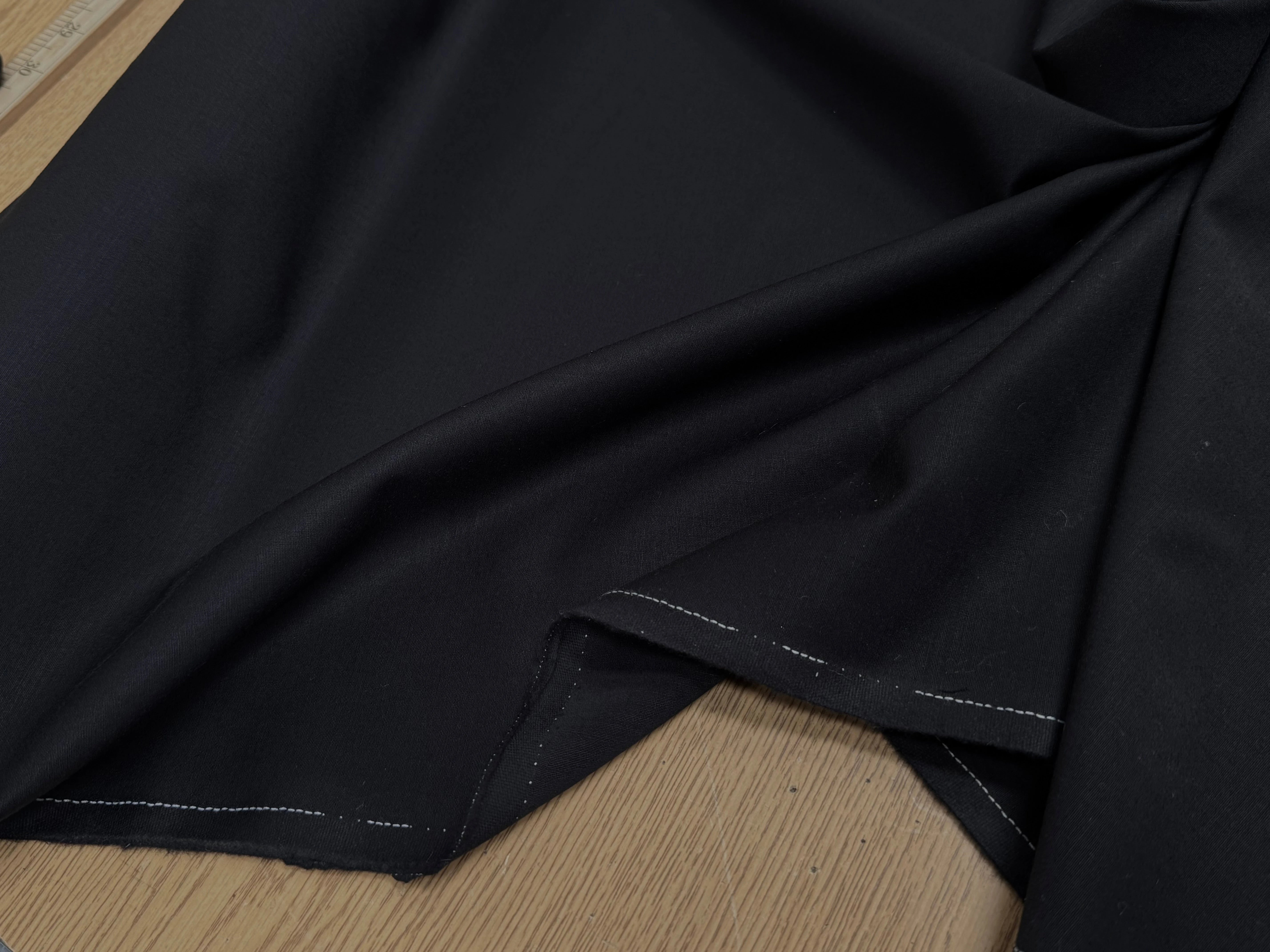 DRAPERIE DE LAINE STRETCH BEAU TOMBÉ MARINE FONCÉ - My Little Coupon